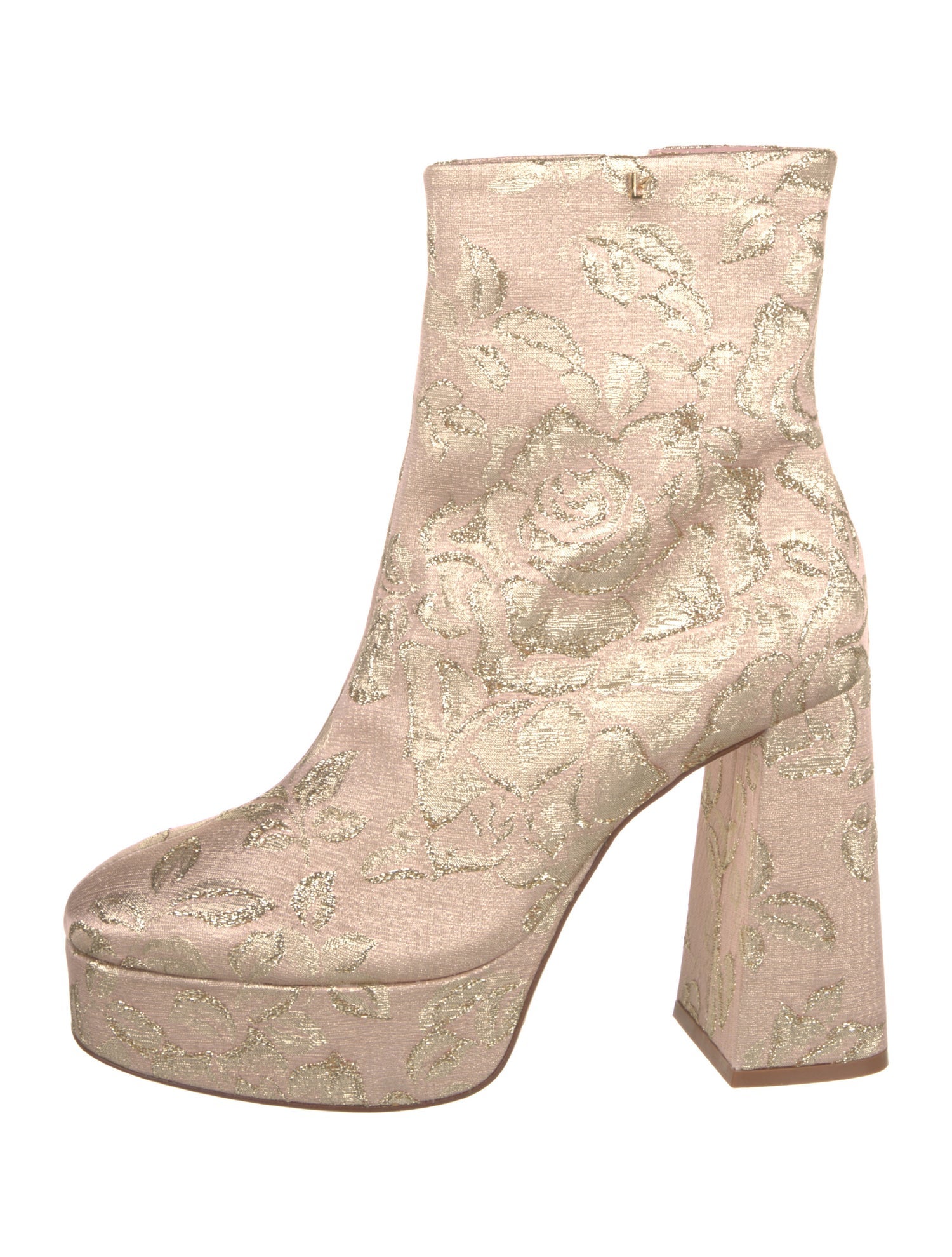 Larroude Printed Glitter Accents Boots