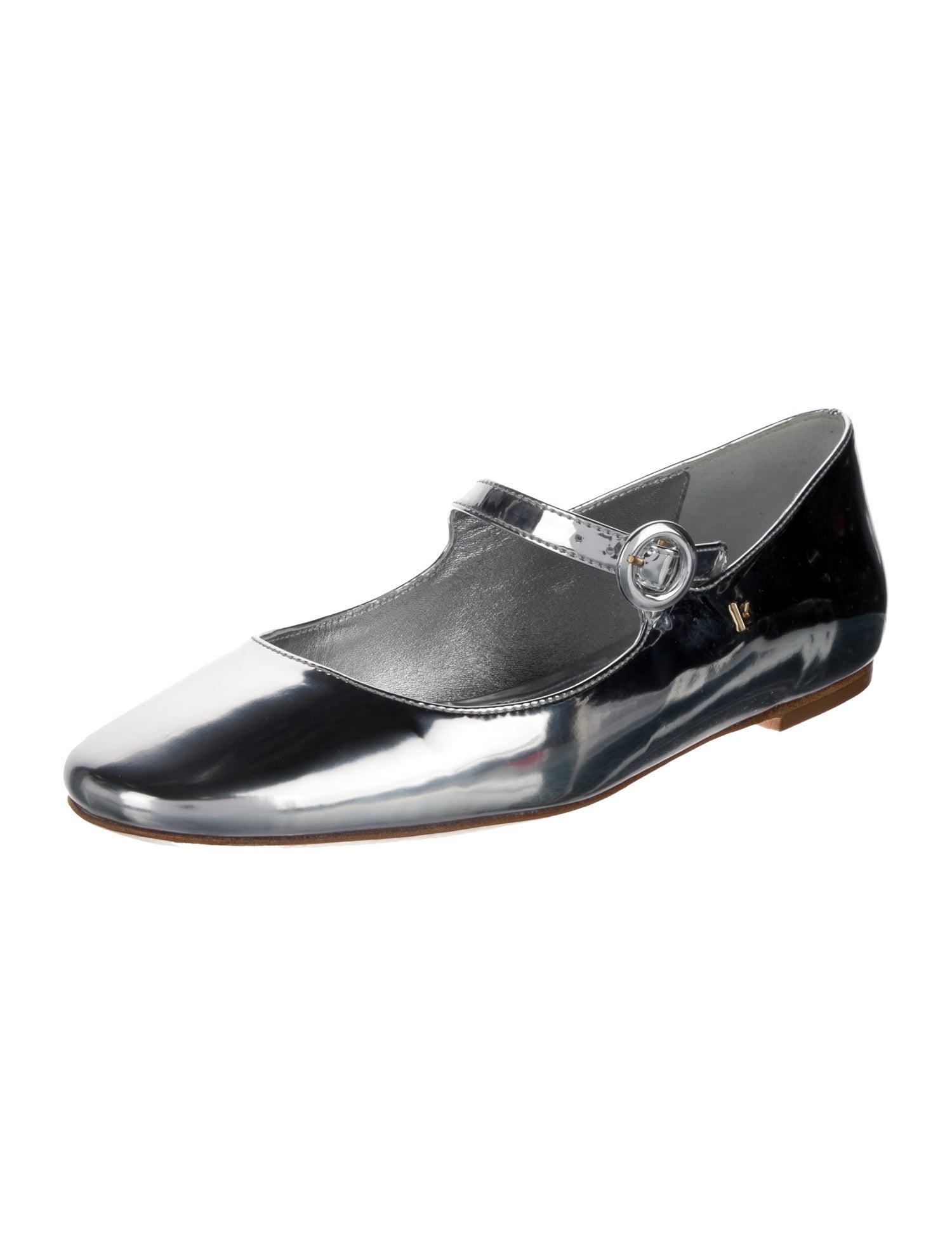 Larroude Patent Leather Mary Jane Flats