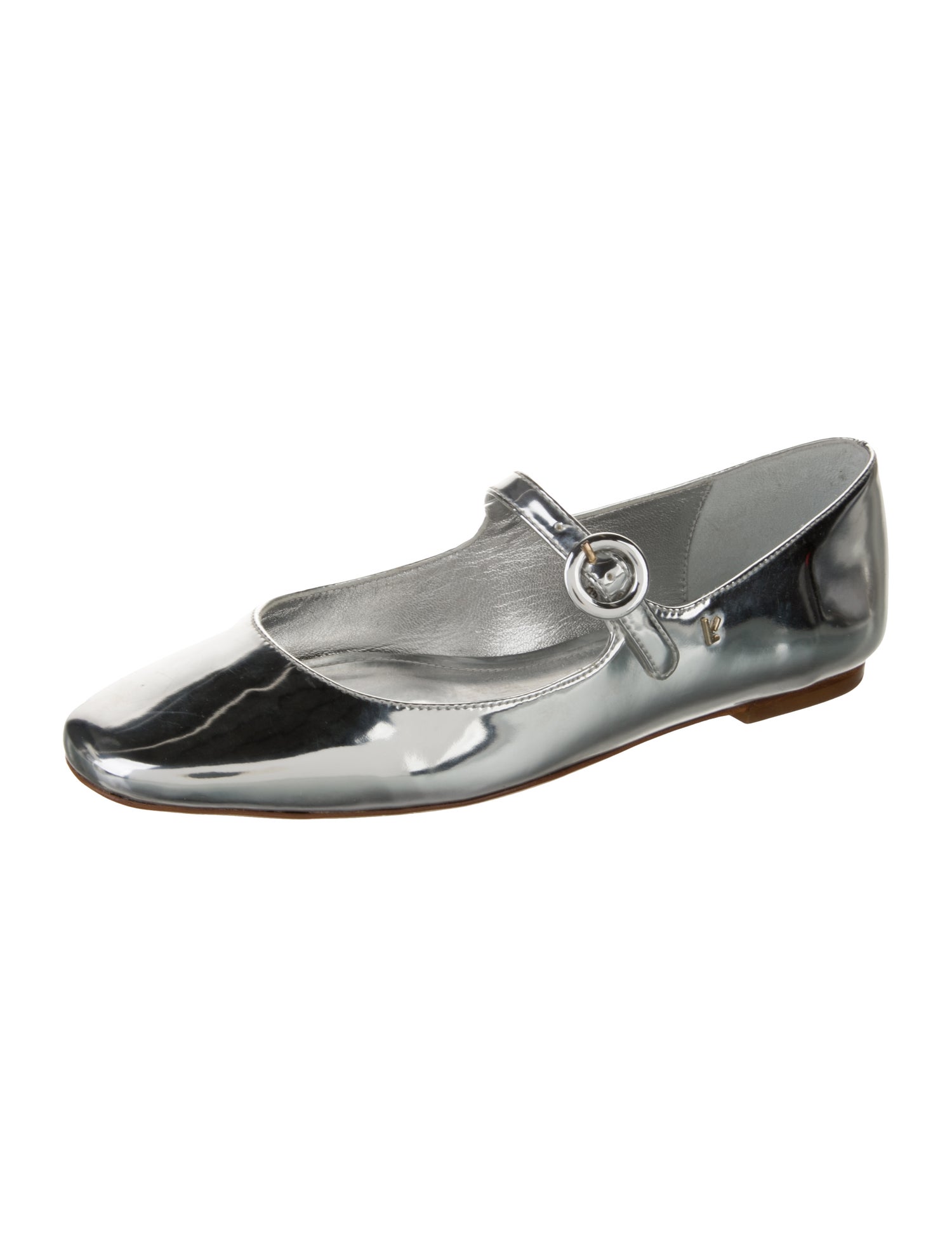 Larroude Patent Leather Mary Jane Flats
