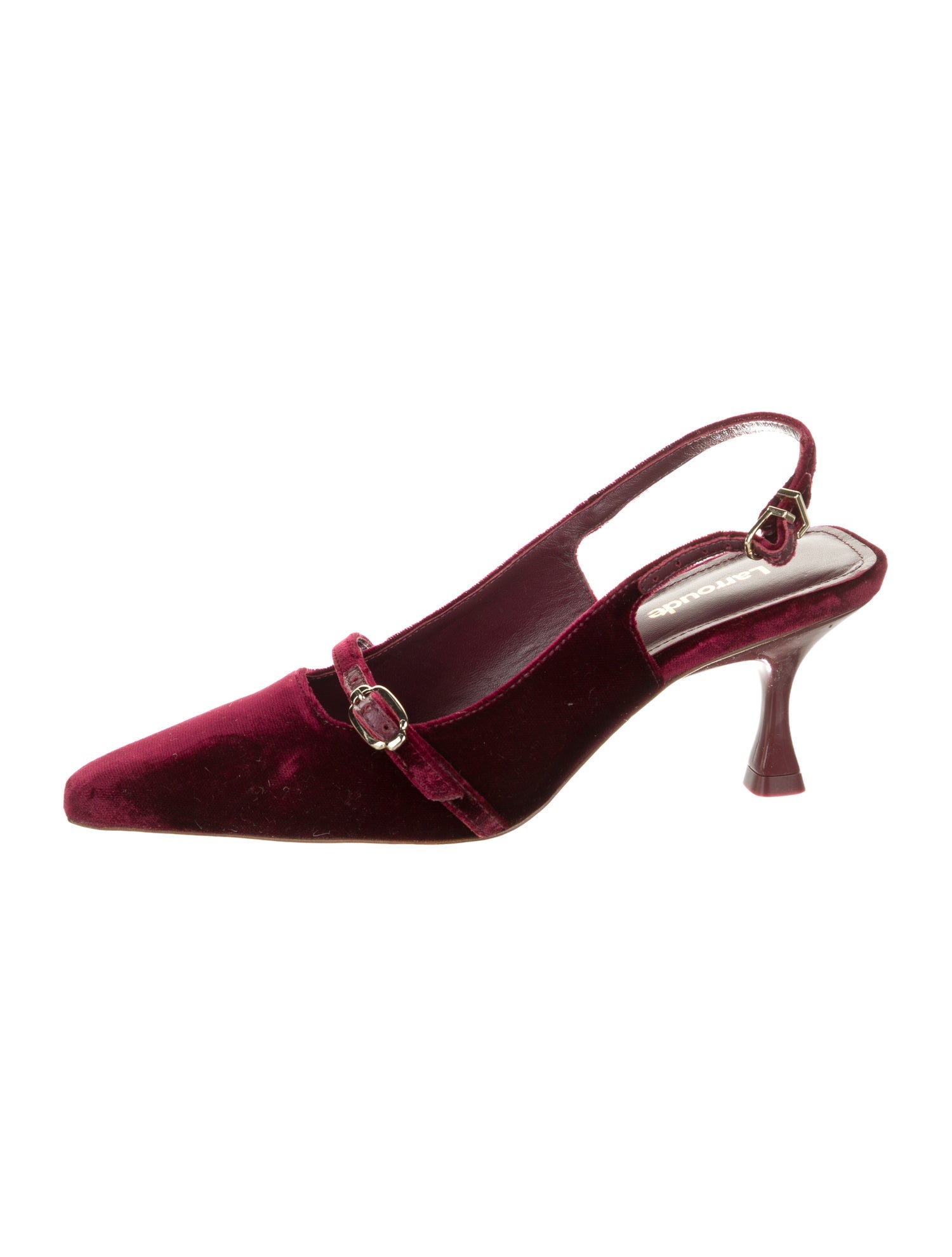 Larroude Velvet Slingback Pumps
