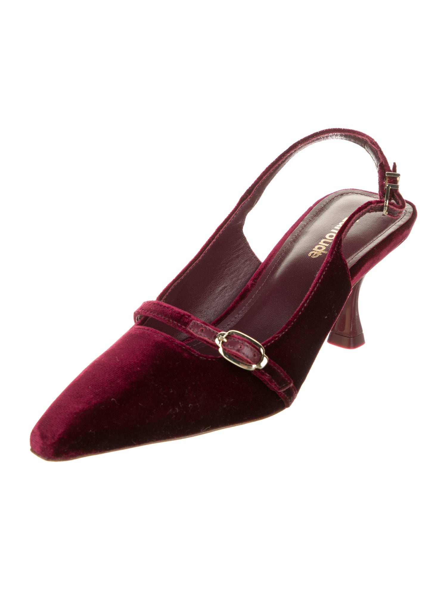Larroude Velvet Slingback Pumps