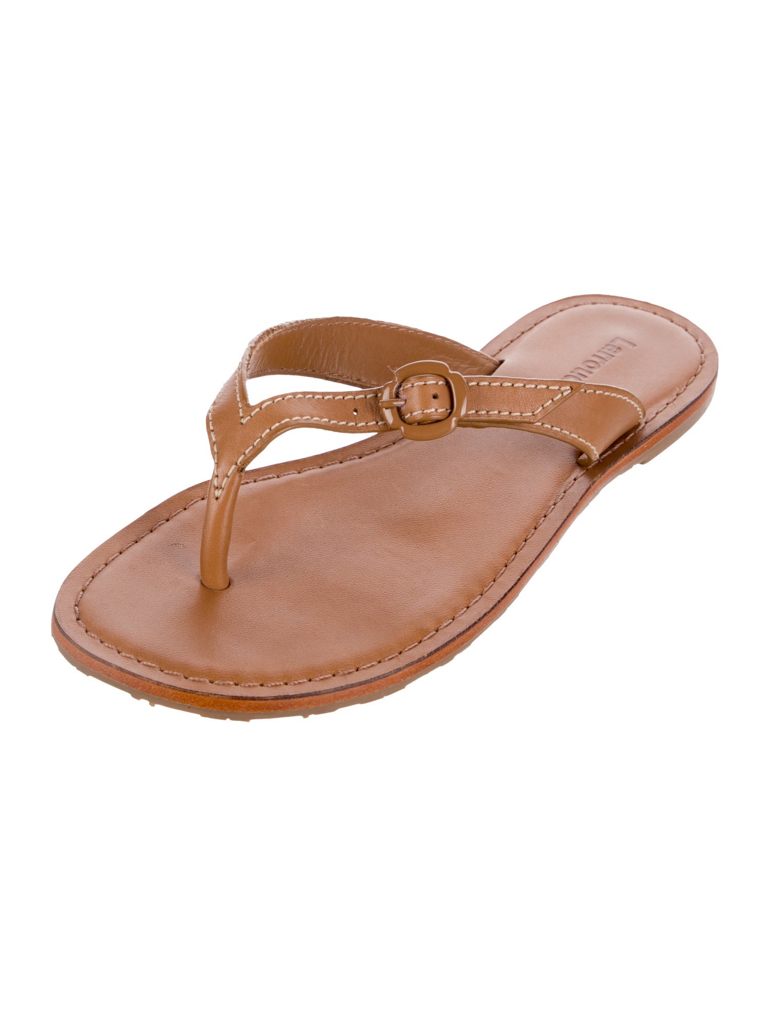 Larroude Leather Slides