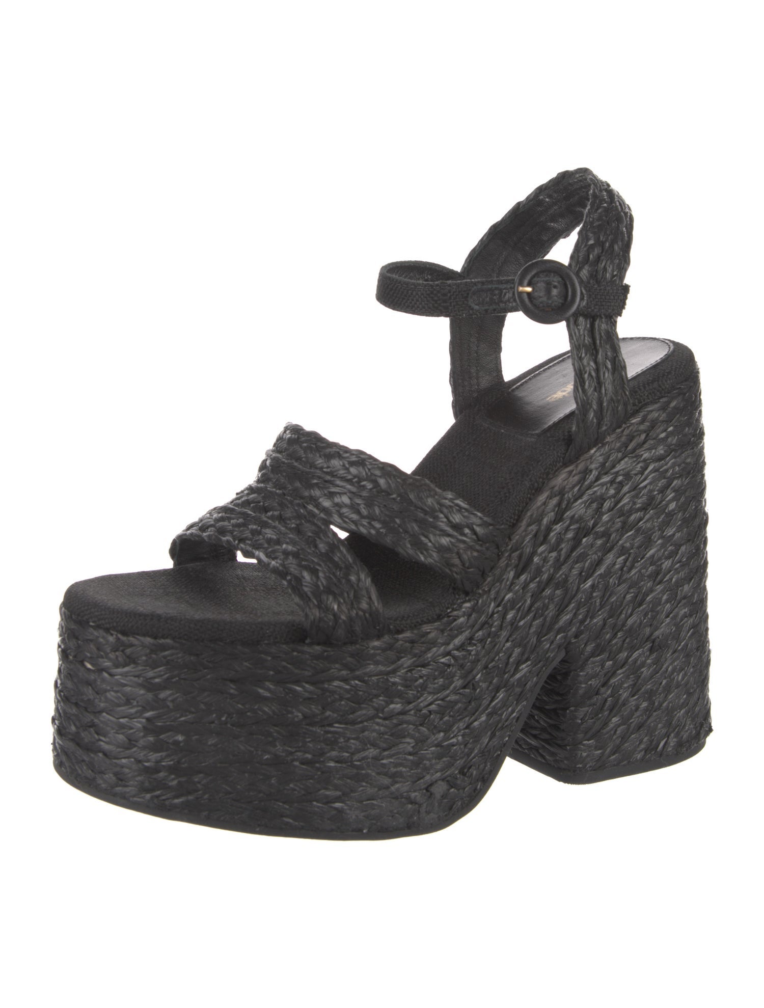 Larroude Raffia Espadrilles