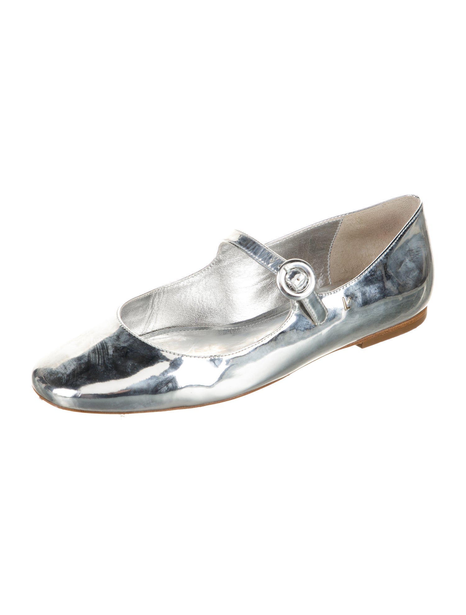 Larroude Patent Leather Mary Jane Flats