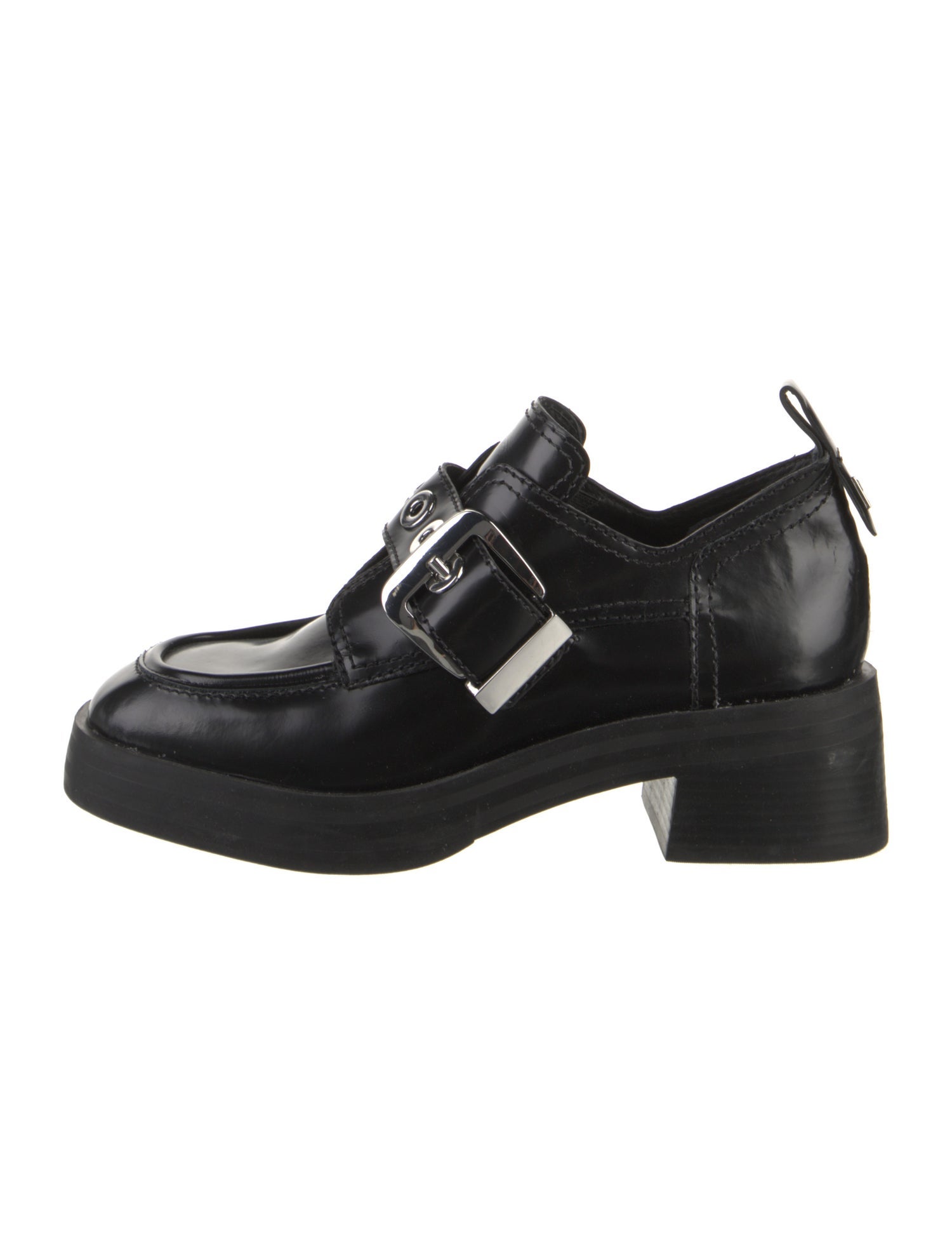 Larroude Patent Leather Oxfords