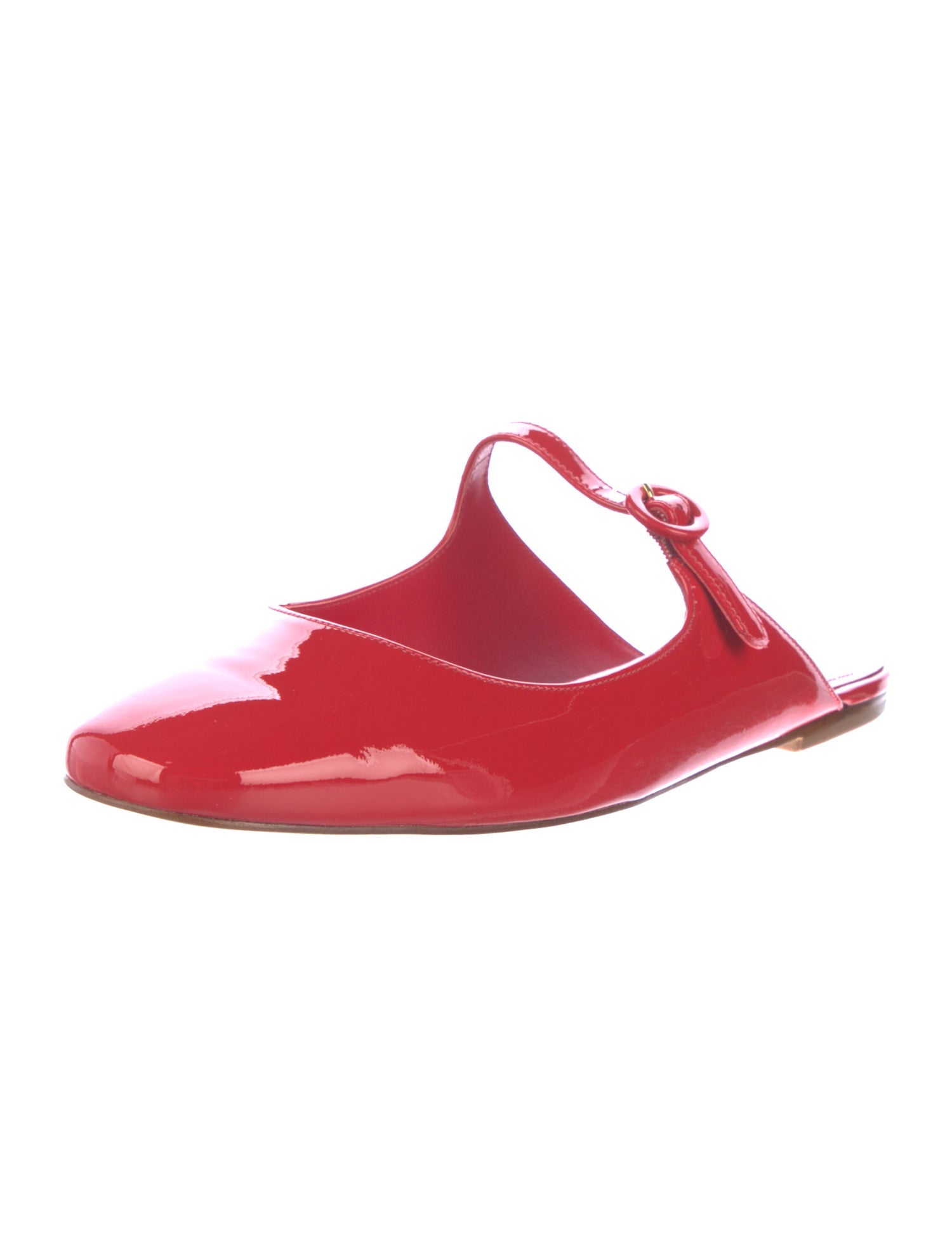 Larroude Patent Leather Mules