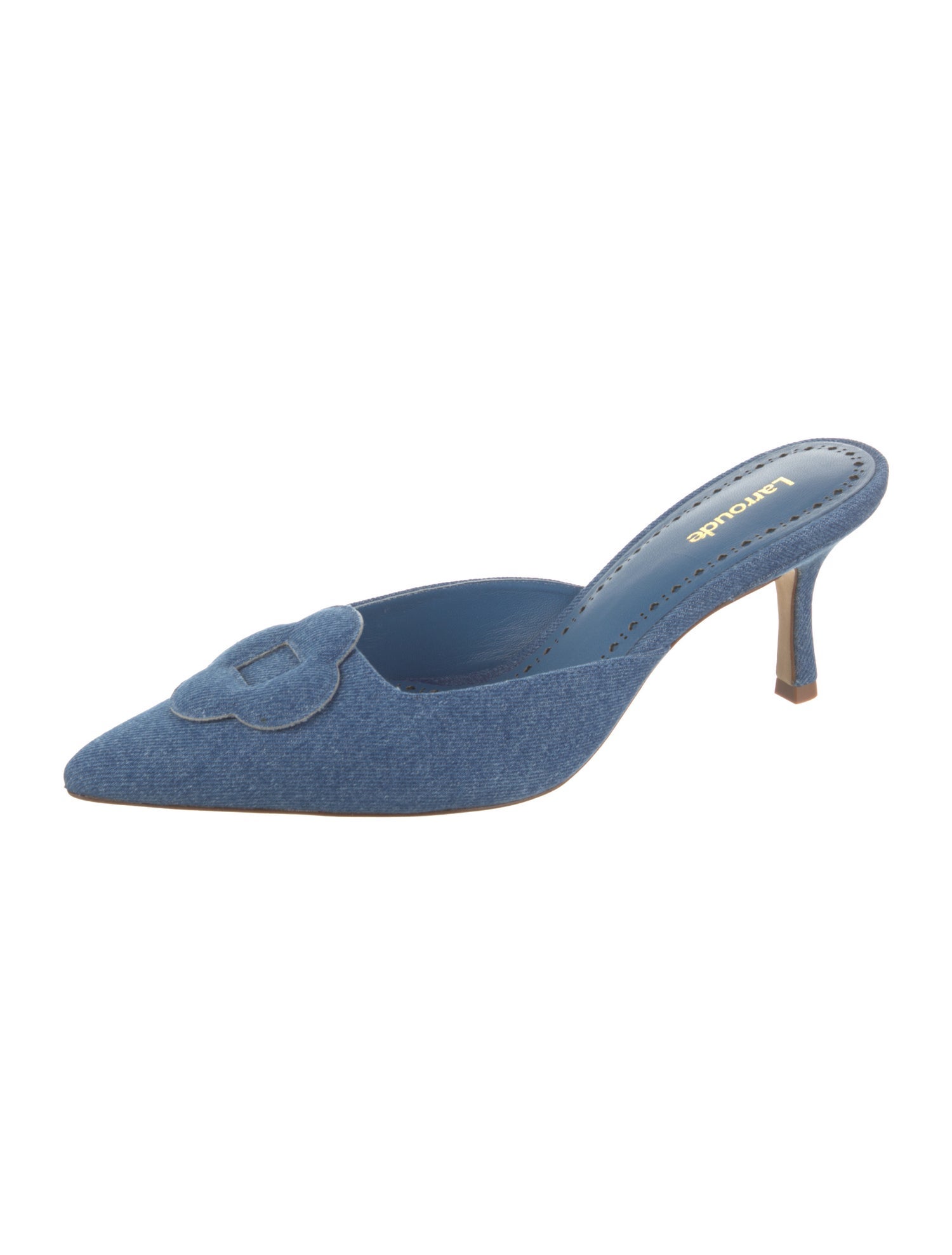 Larroude Denim Mules