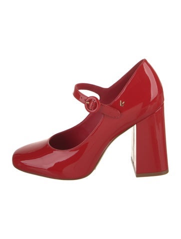 Pre-owned Larroude Patent Leather Pumps In Red