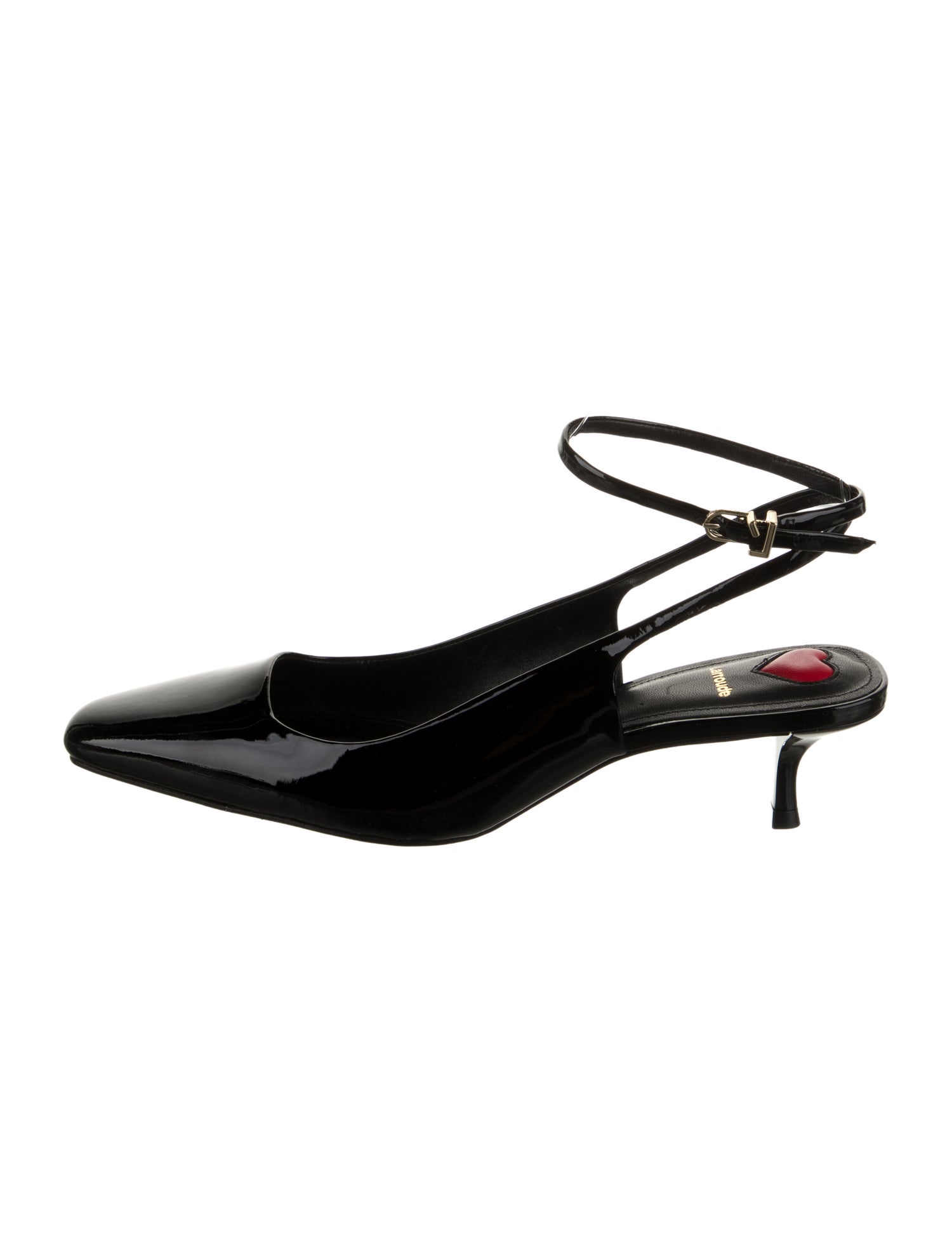 Larroude Rubber Slingback Pumps