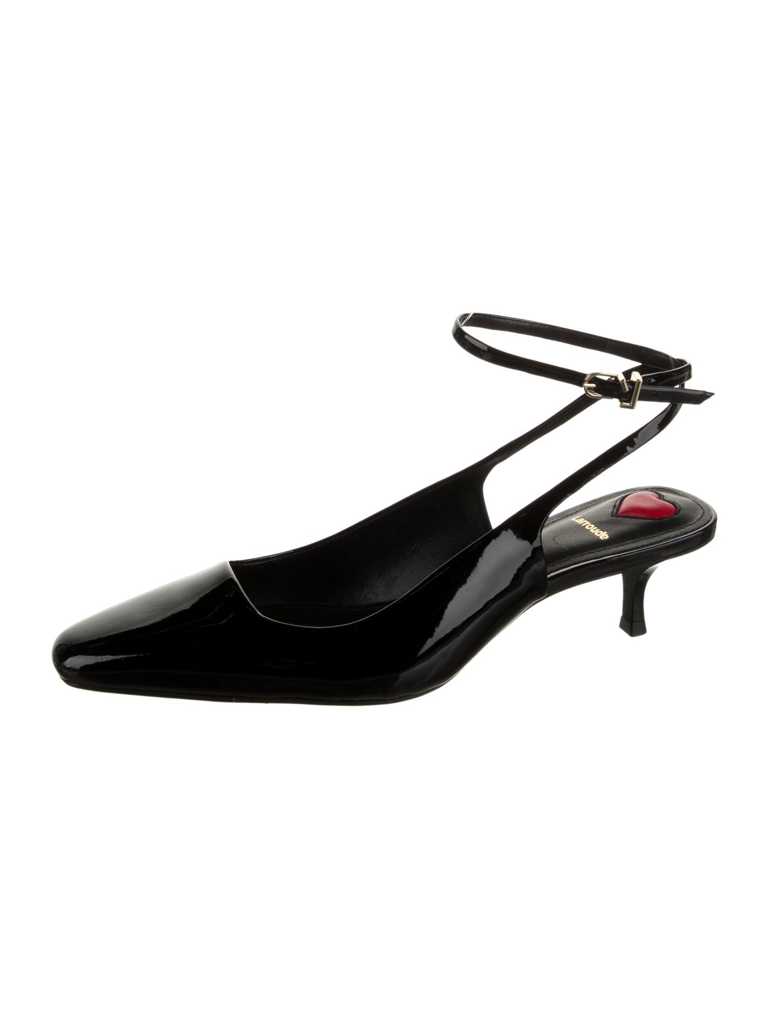 Larroude Rubber Slingback Pumps
