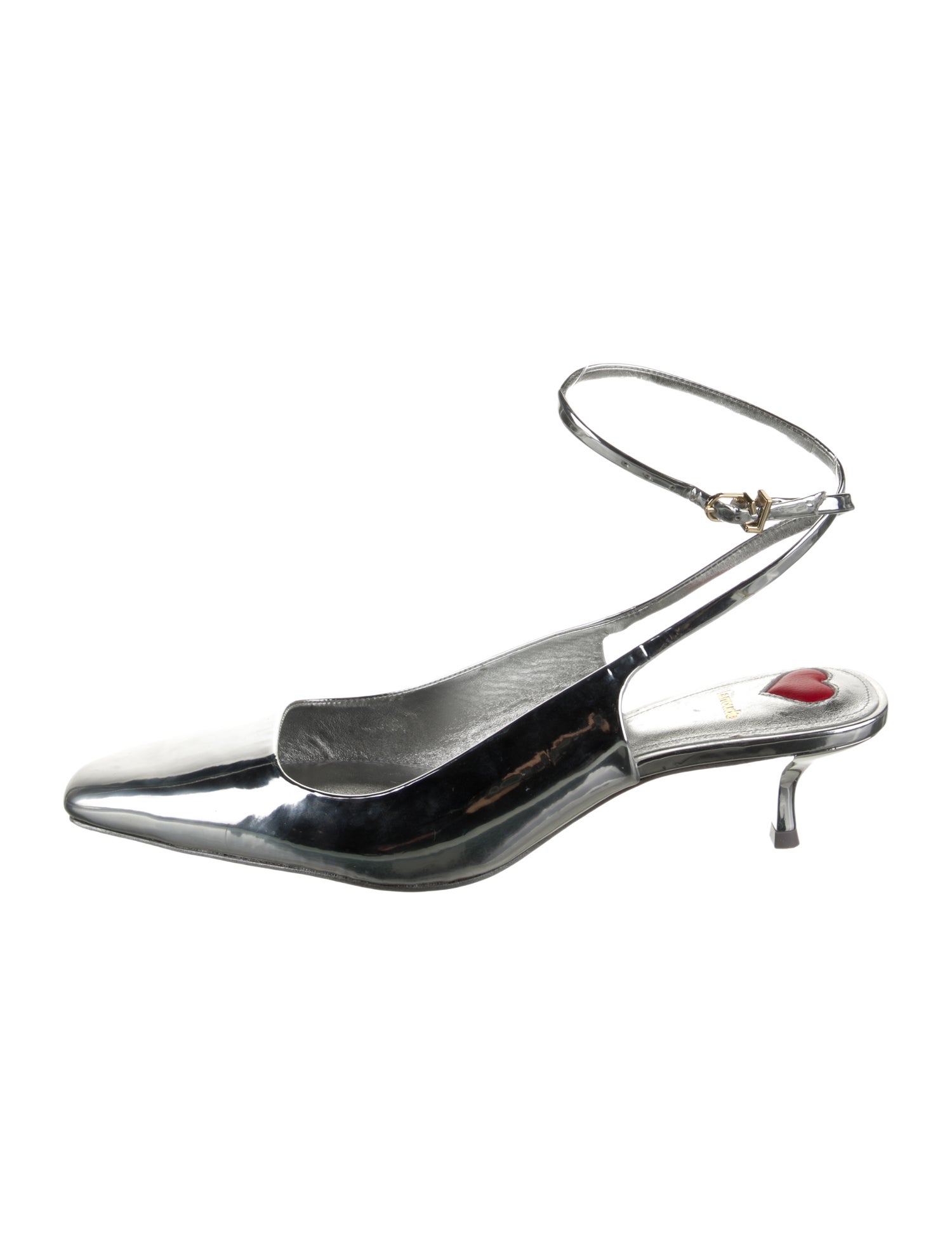 Larroude Rubber Slingback Pumps