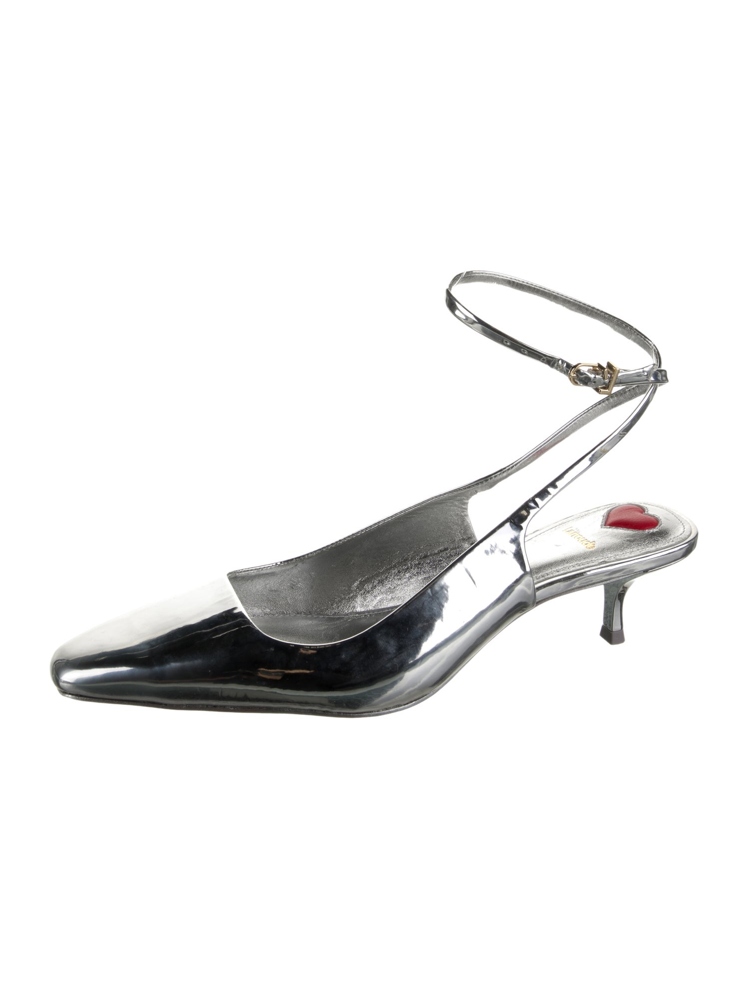 Larroude Rubber Slingback Pumps
