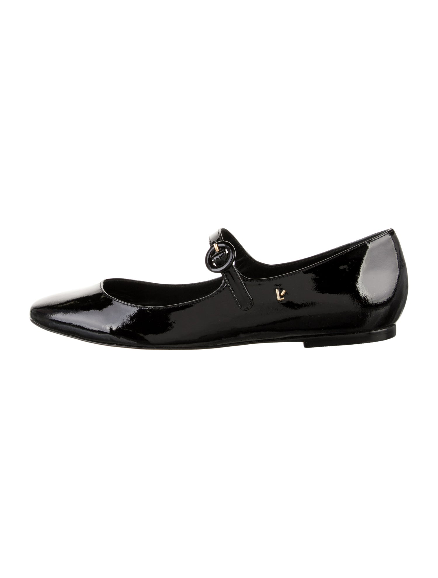 Larroude Patent Leather Mary Jane Flats