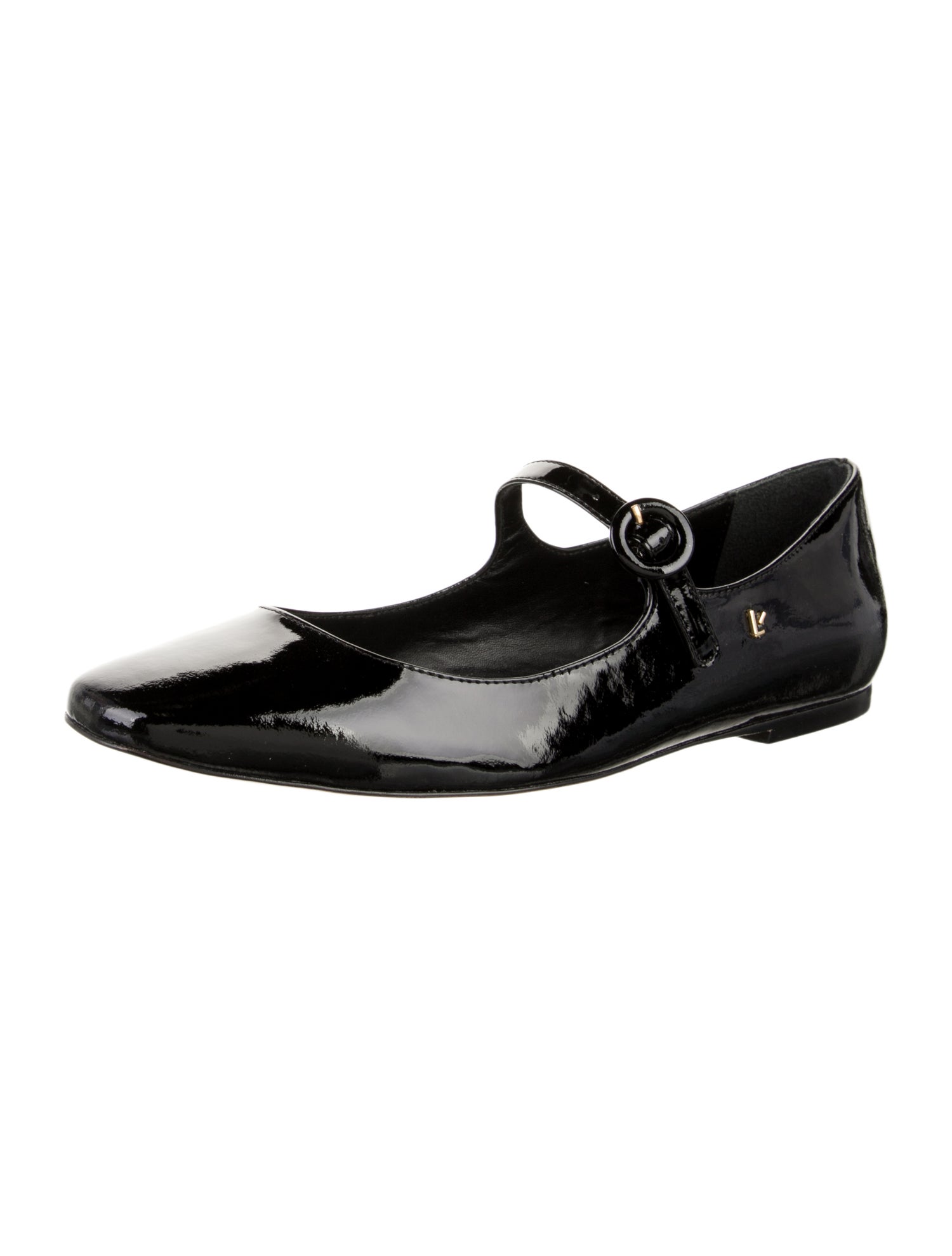 Larroude Patent Leather Mary Jane Flats