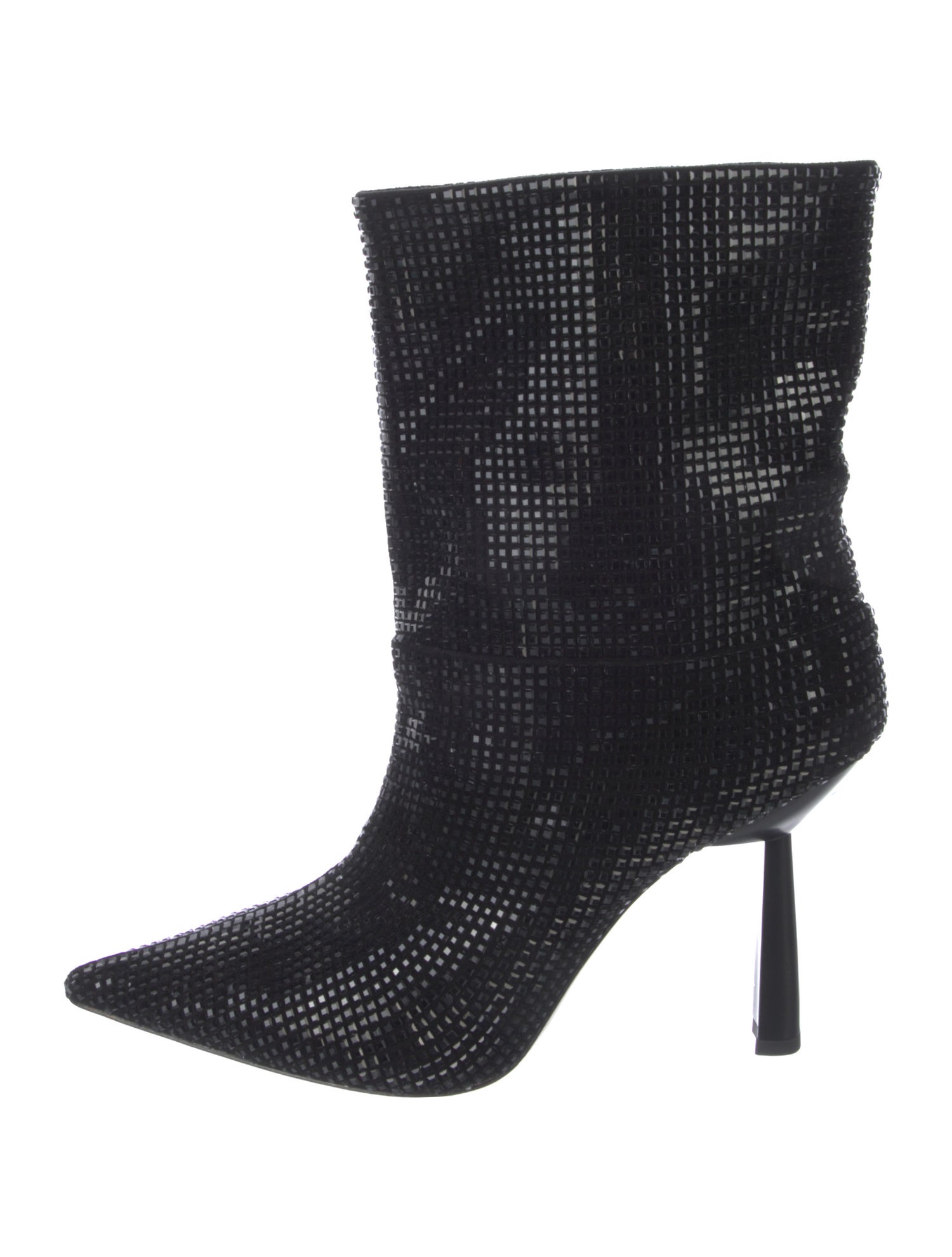 Lola Cruz Crystal Striped Boots