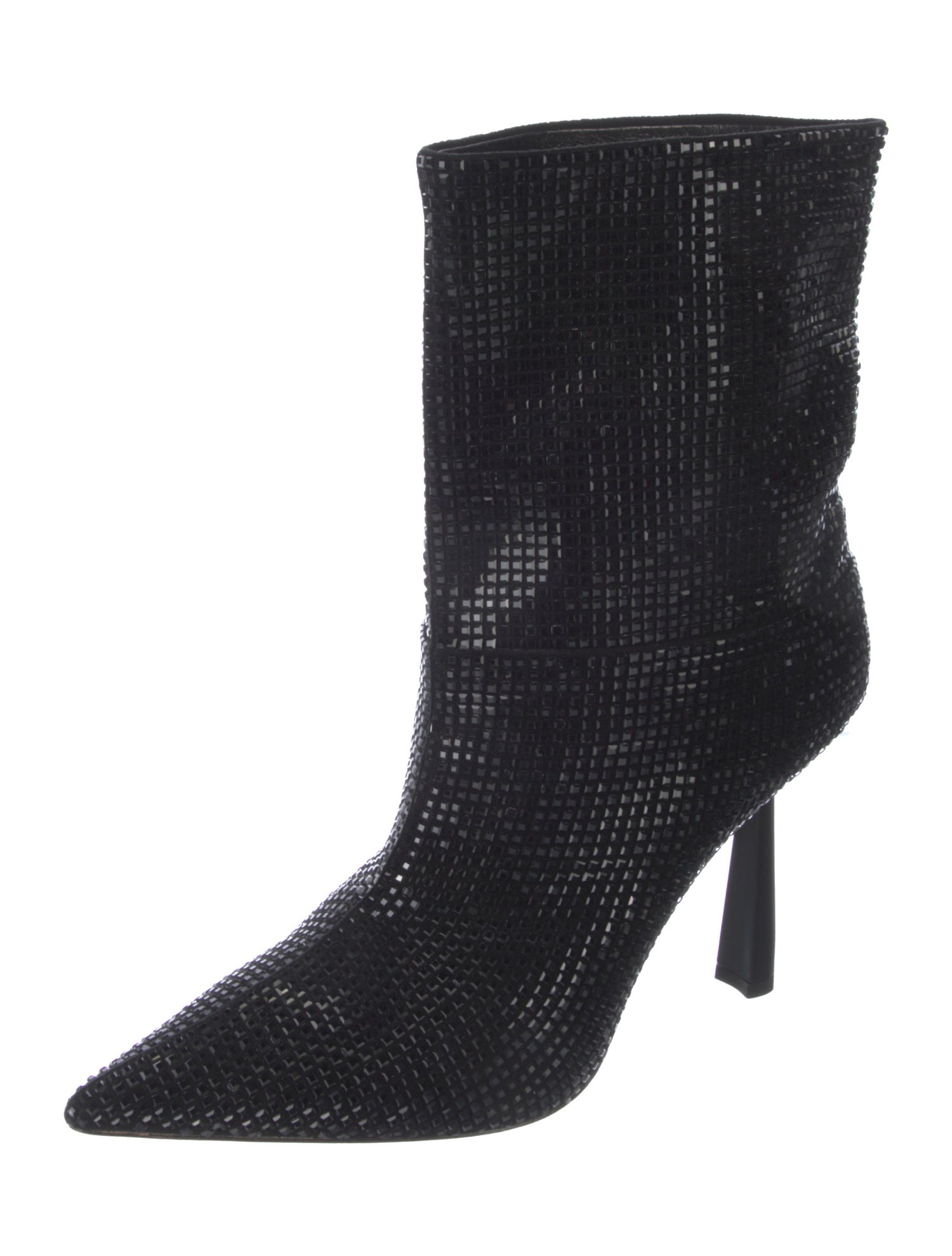 Lola Cruz Crystal Striped Boots