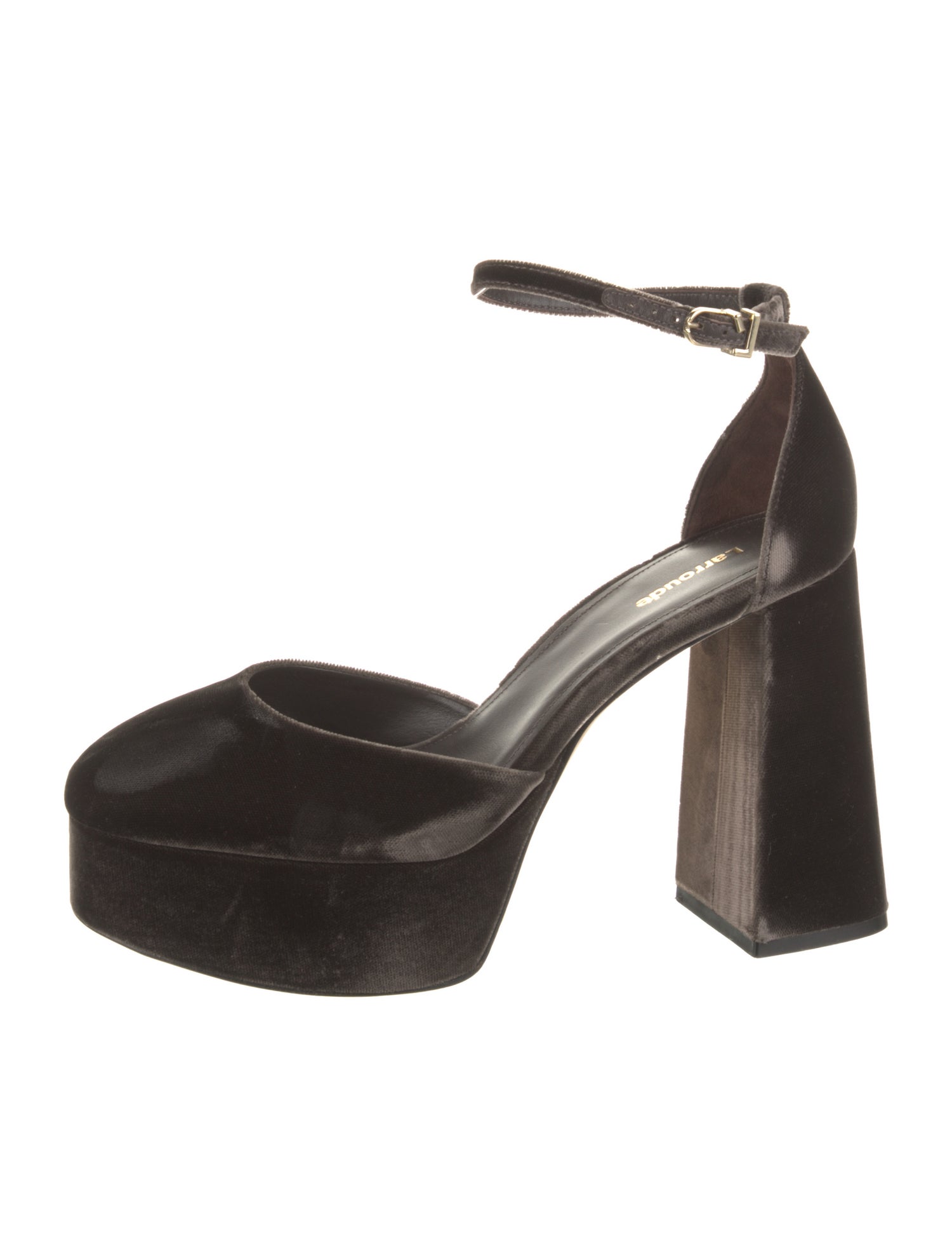 Larroude Velvet D'Orsay Pumps