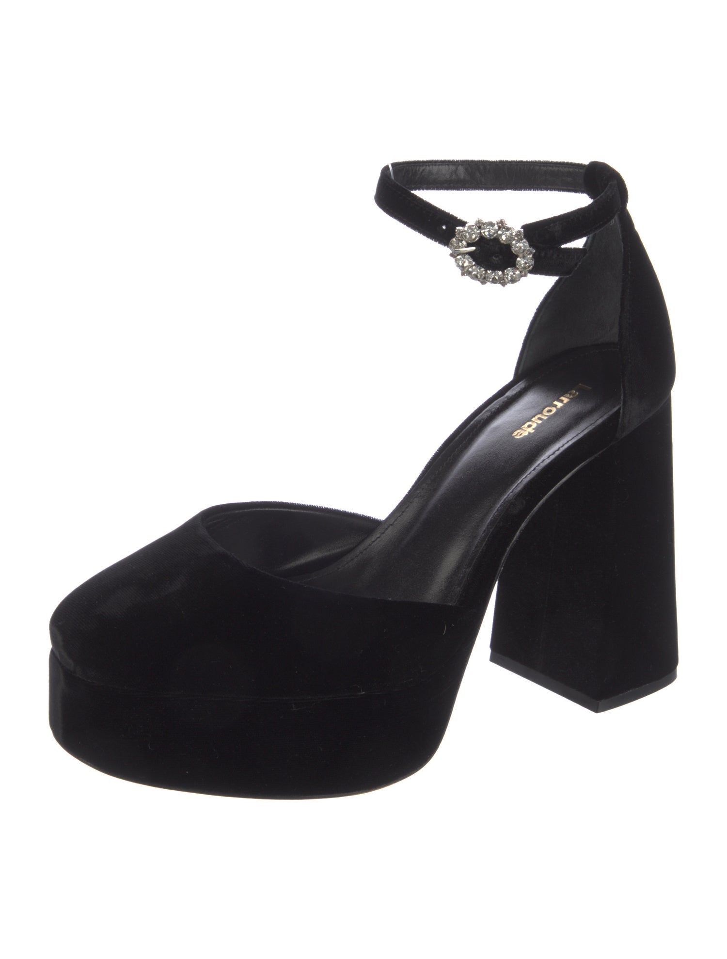 Larroude Velvet D'Orsay Pumps