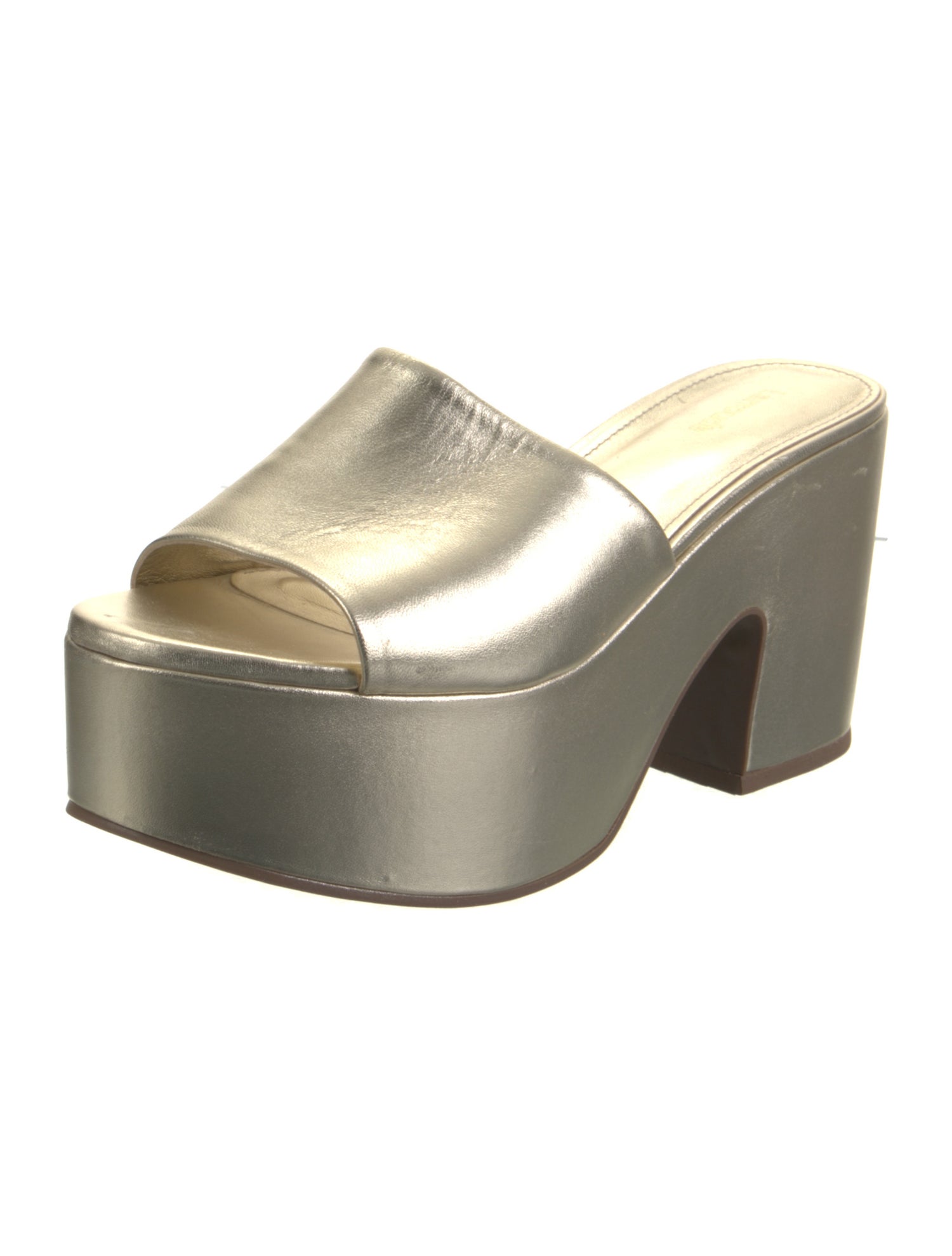 Larroude Leather Slides