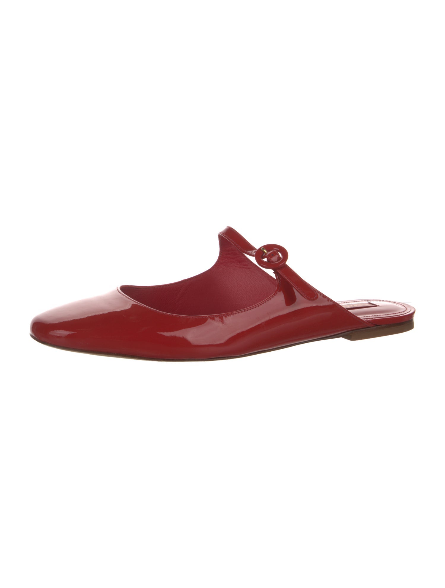 Larroude Patent Leather Mules