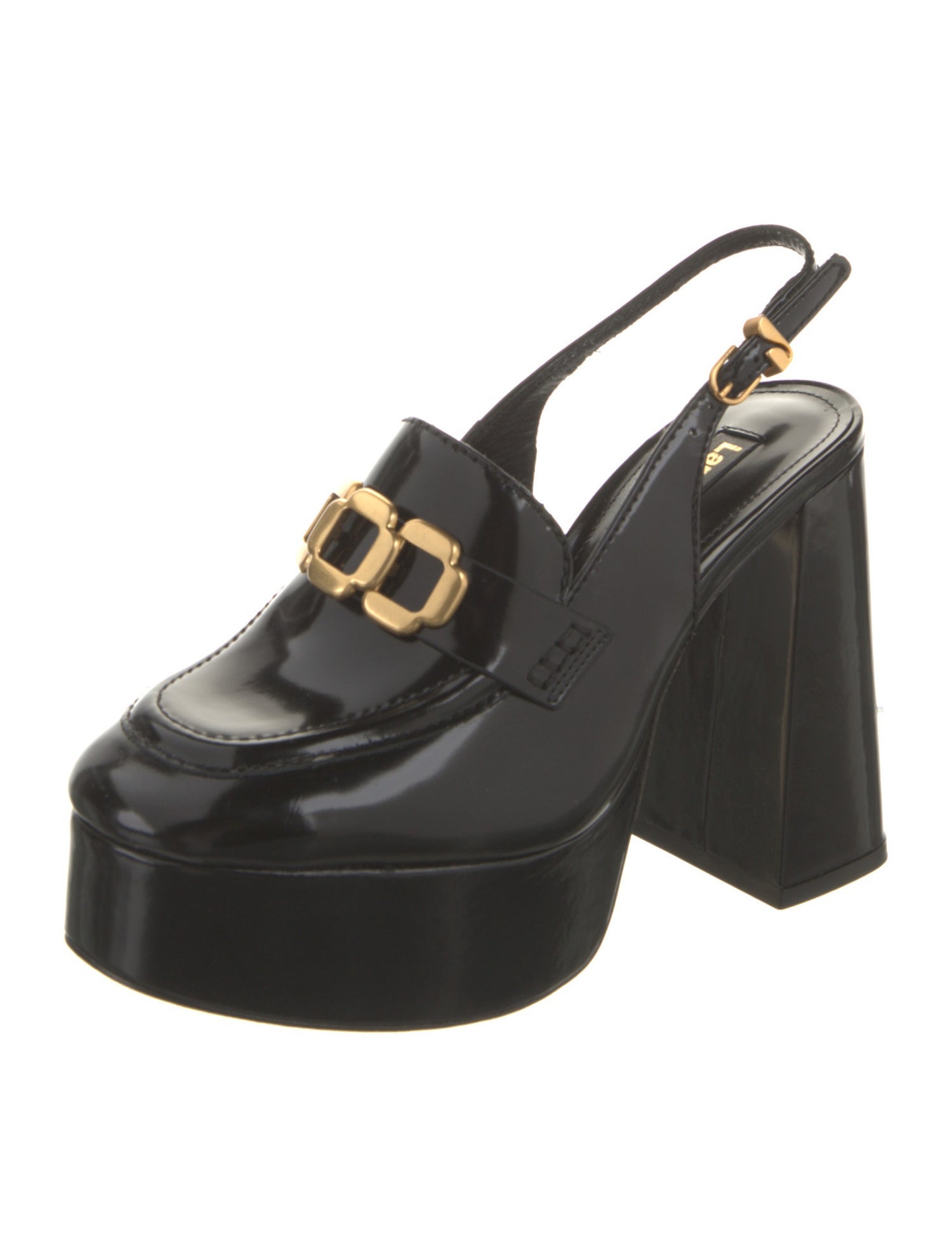 Larroude Leather Slingback Pumps