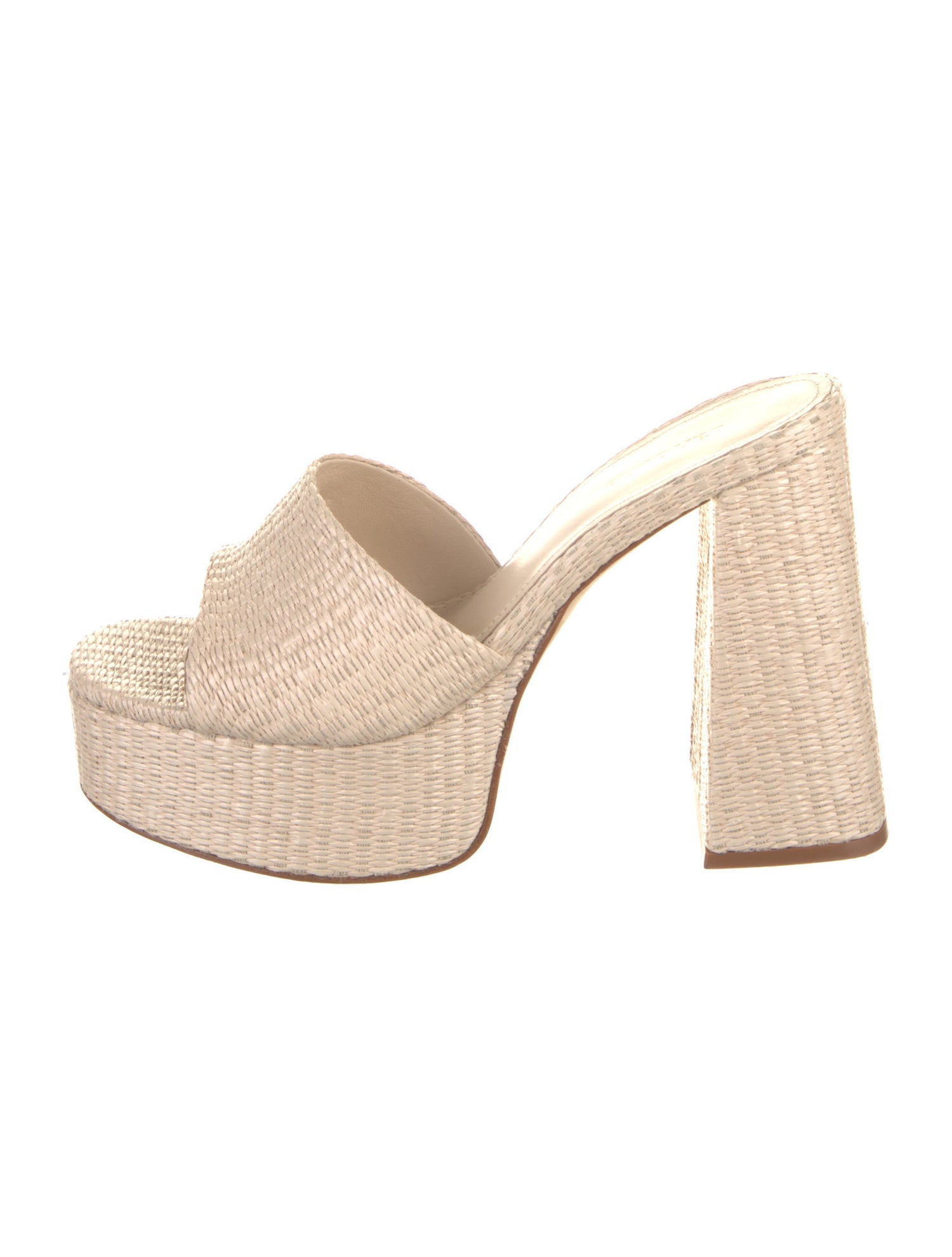 Larroude Raffia Slides