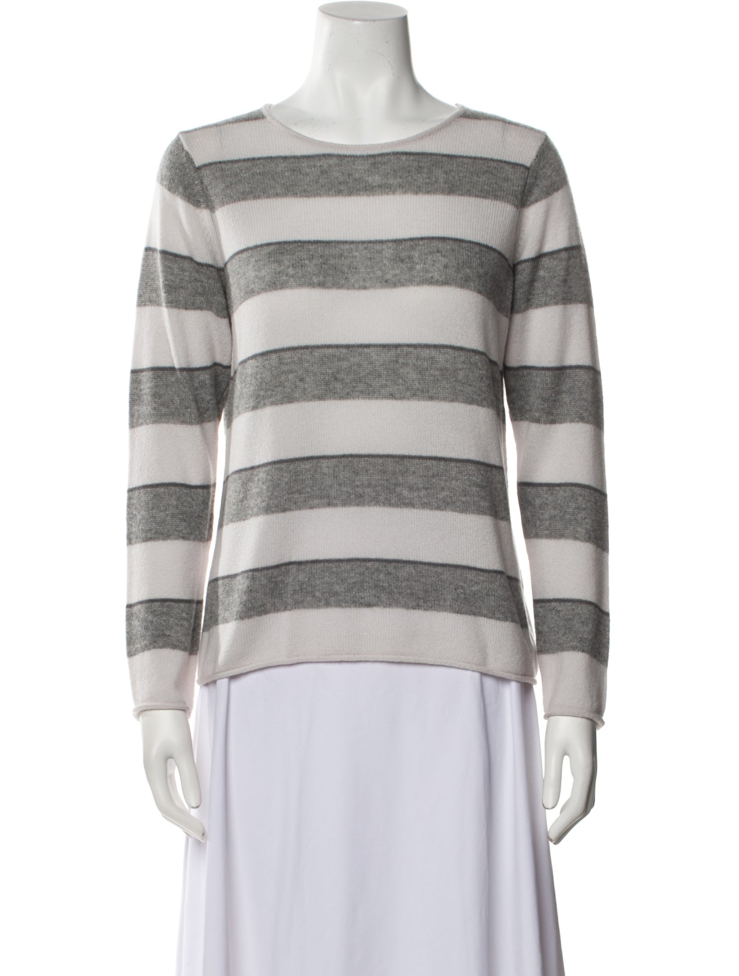 LE TRICOT PERUGIA Cashmere Striped Sweater w/ Tags