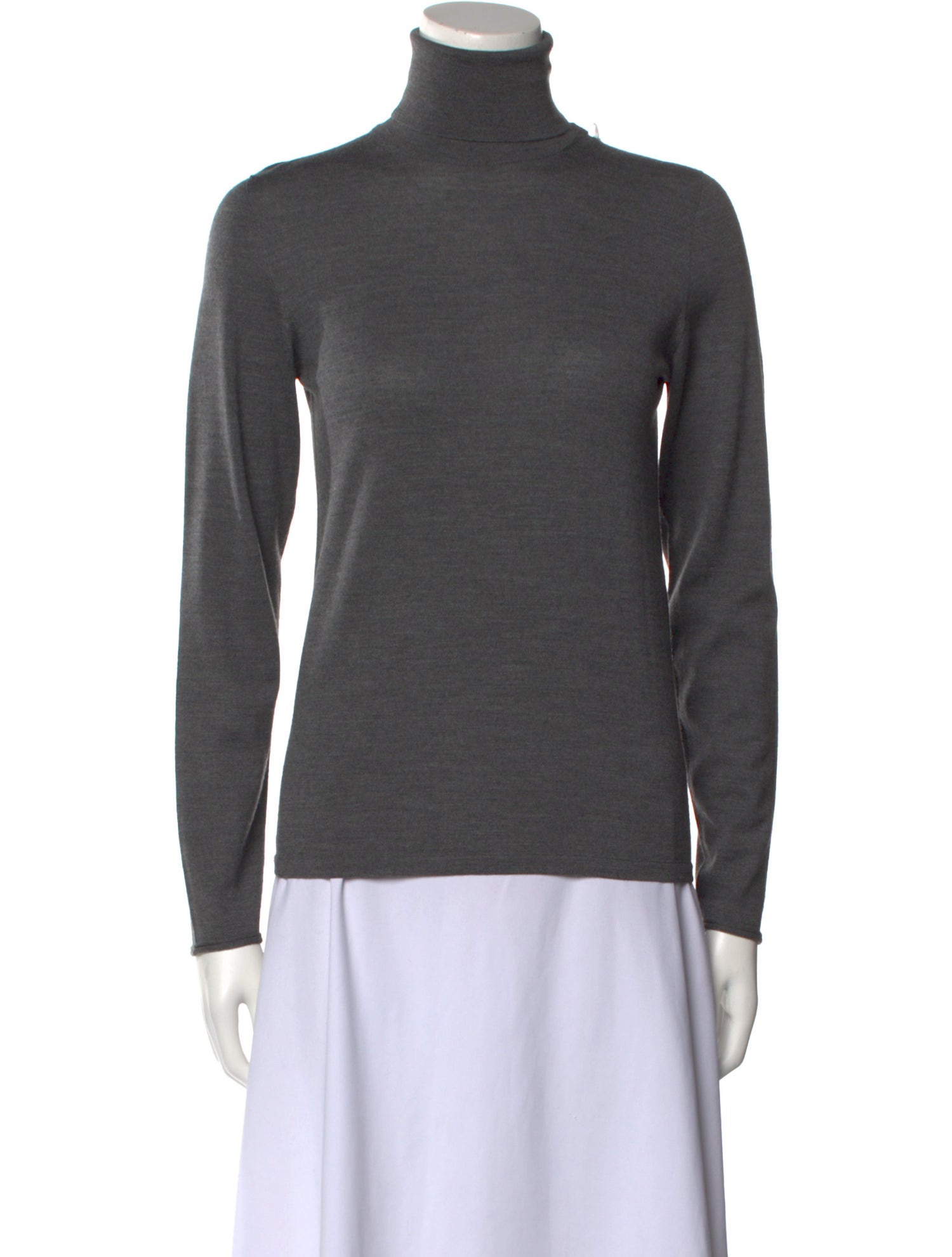 LE TRICOT PERUGIA Virgin Wool Turtleneck Sweater