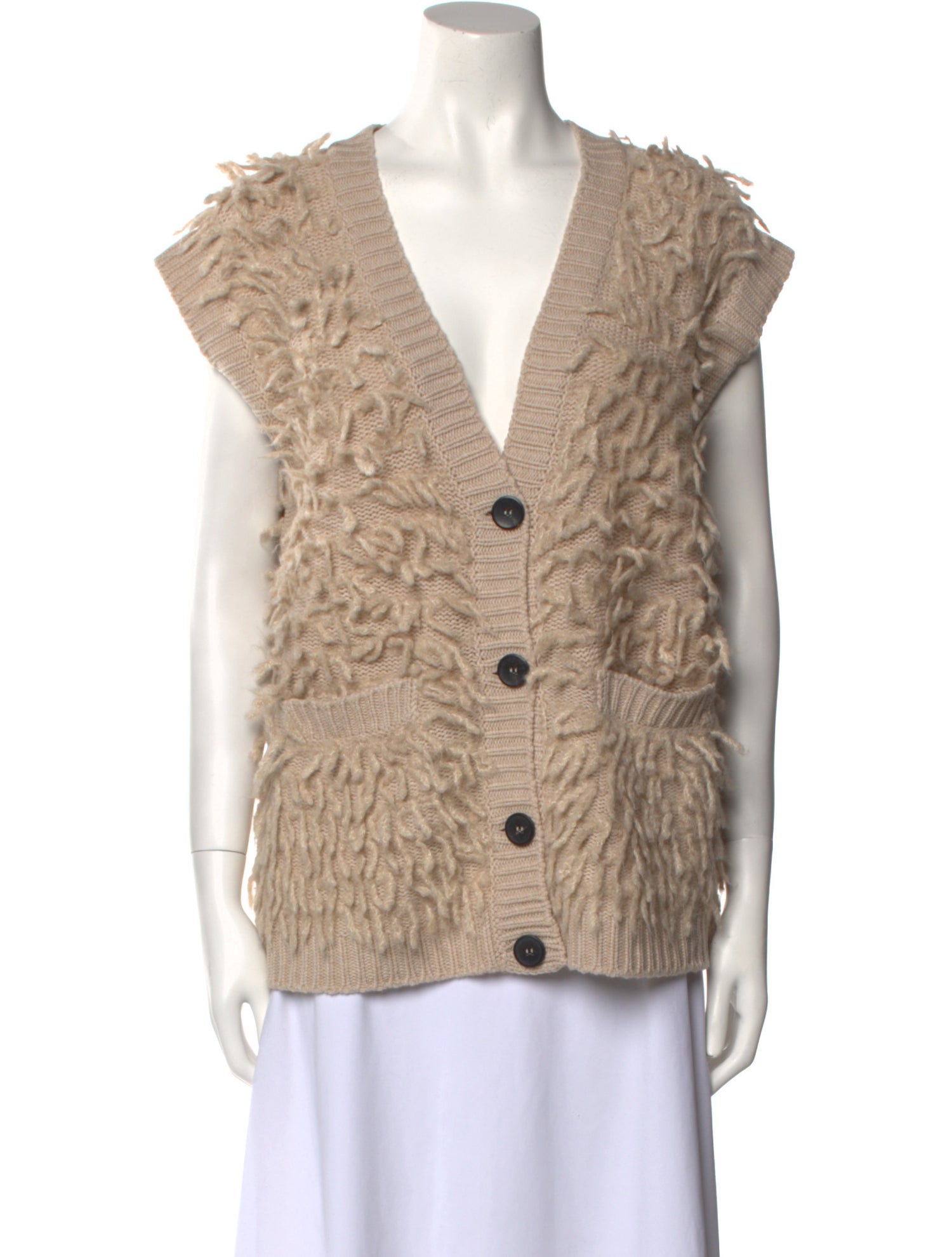 LE TRICOT PERUGIA Virgin Wool V-Neck Sweater