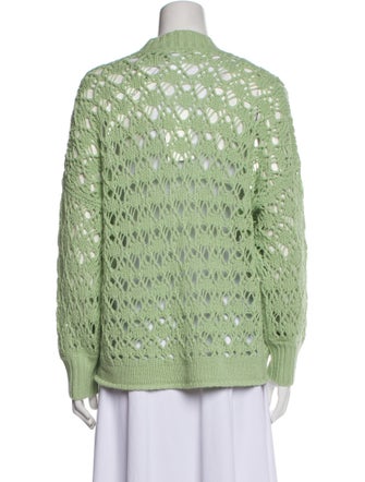 LE TRICOT PERUGIA Wool Plunge Neckline Sweater