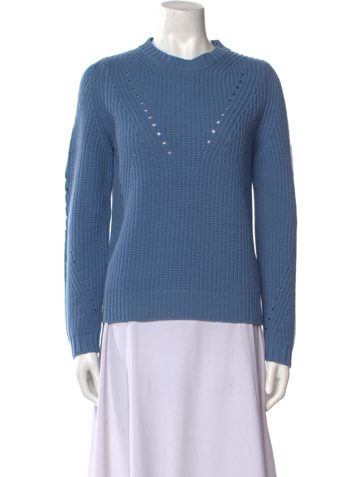 LE TRICOT PERUGIA Virgin Wool Crew Neck Sweater w/ Tags