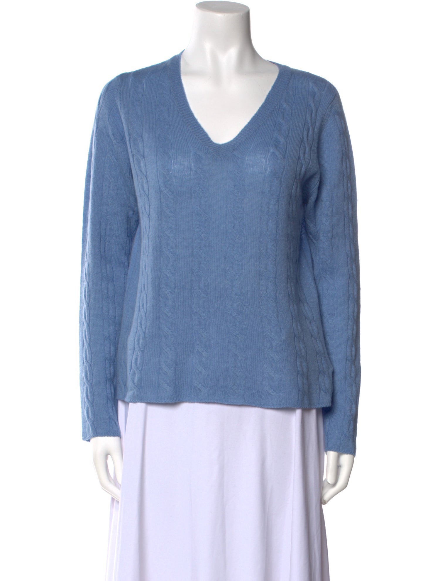 LE TRICOT PERUGIA Cashmere V-Neck Sweater w/ Tags