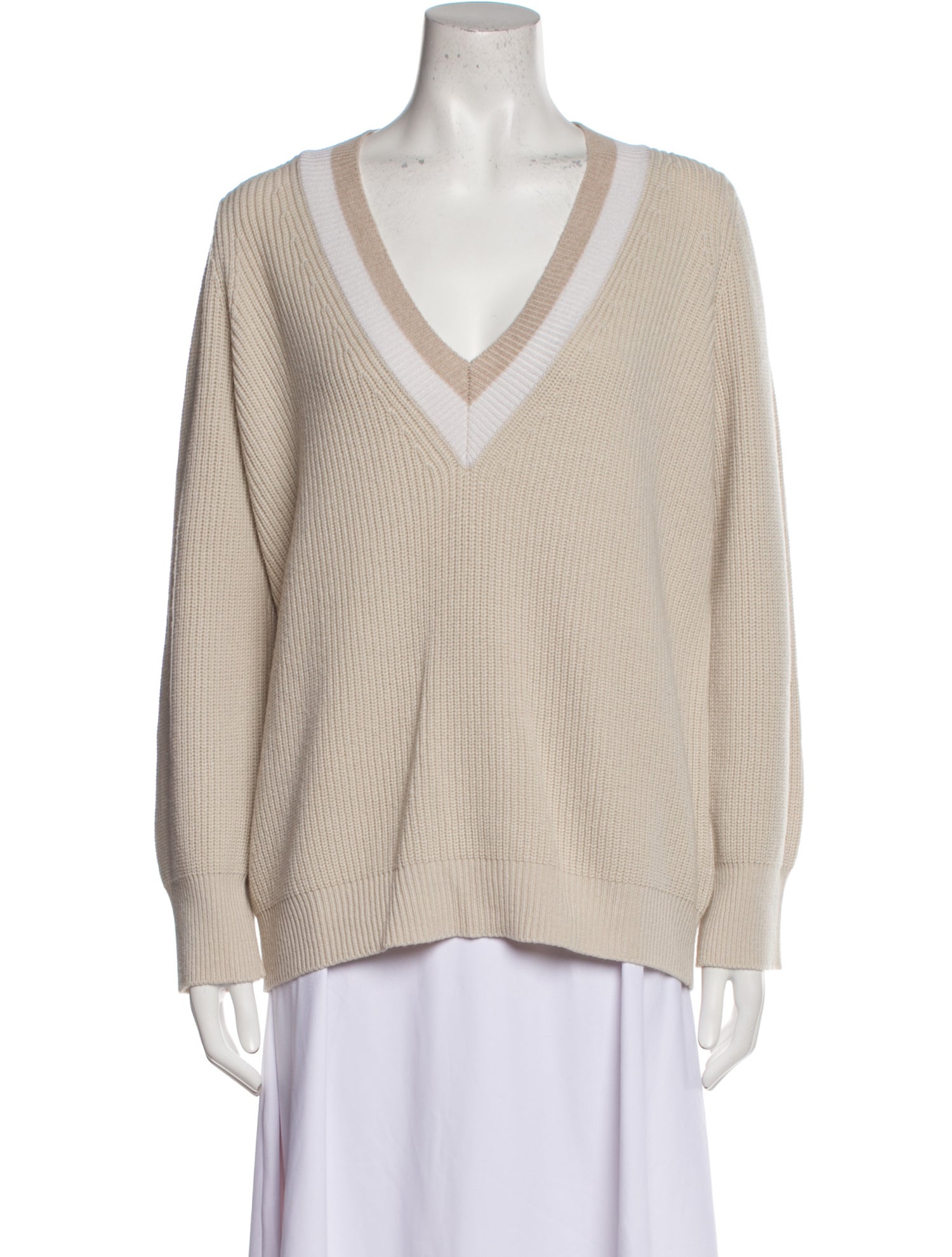 LE TRICOT PERUGIA Wool V-Neck Sweater