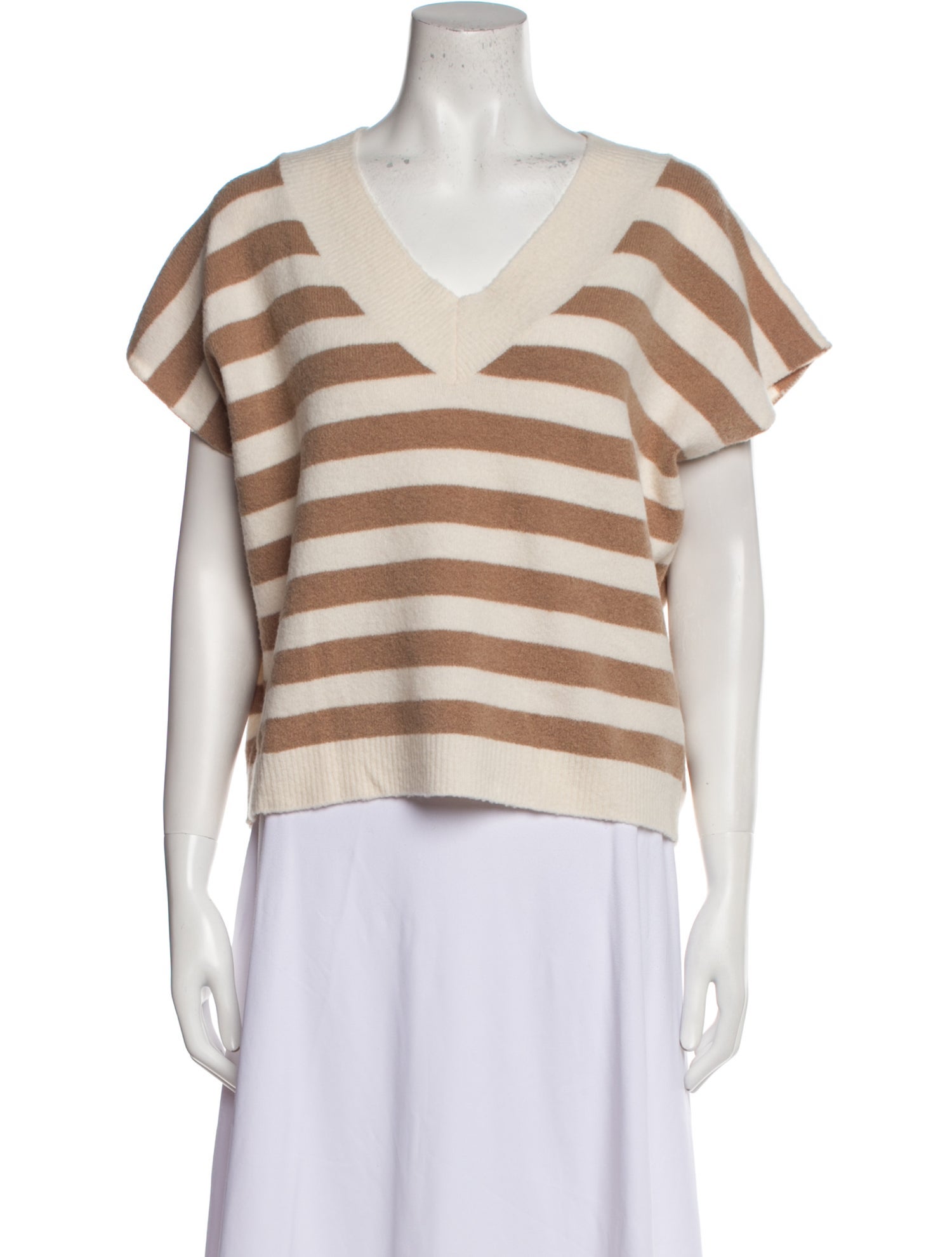 LE TRICOT PERUGIA Wool Striped Sweater