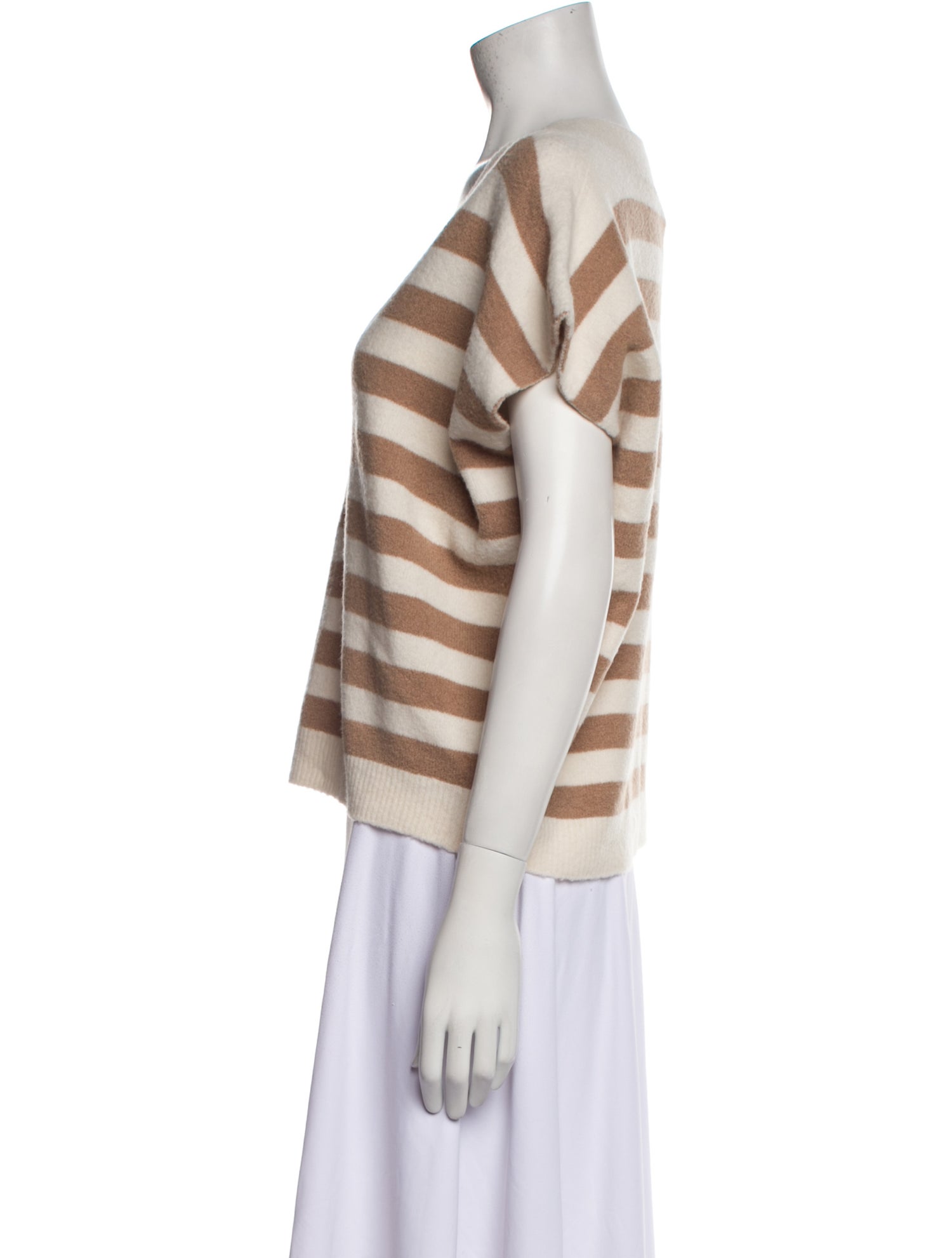 LE TRICOT PERUGIA Wool Striped Sweater