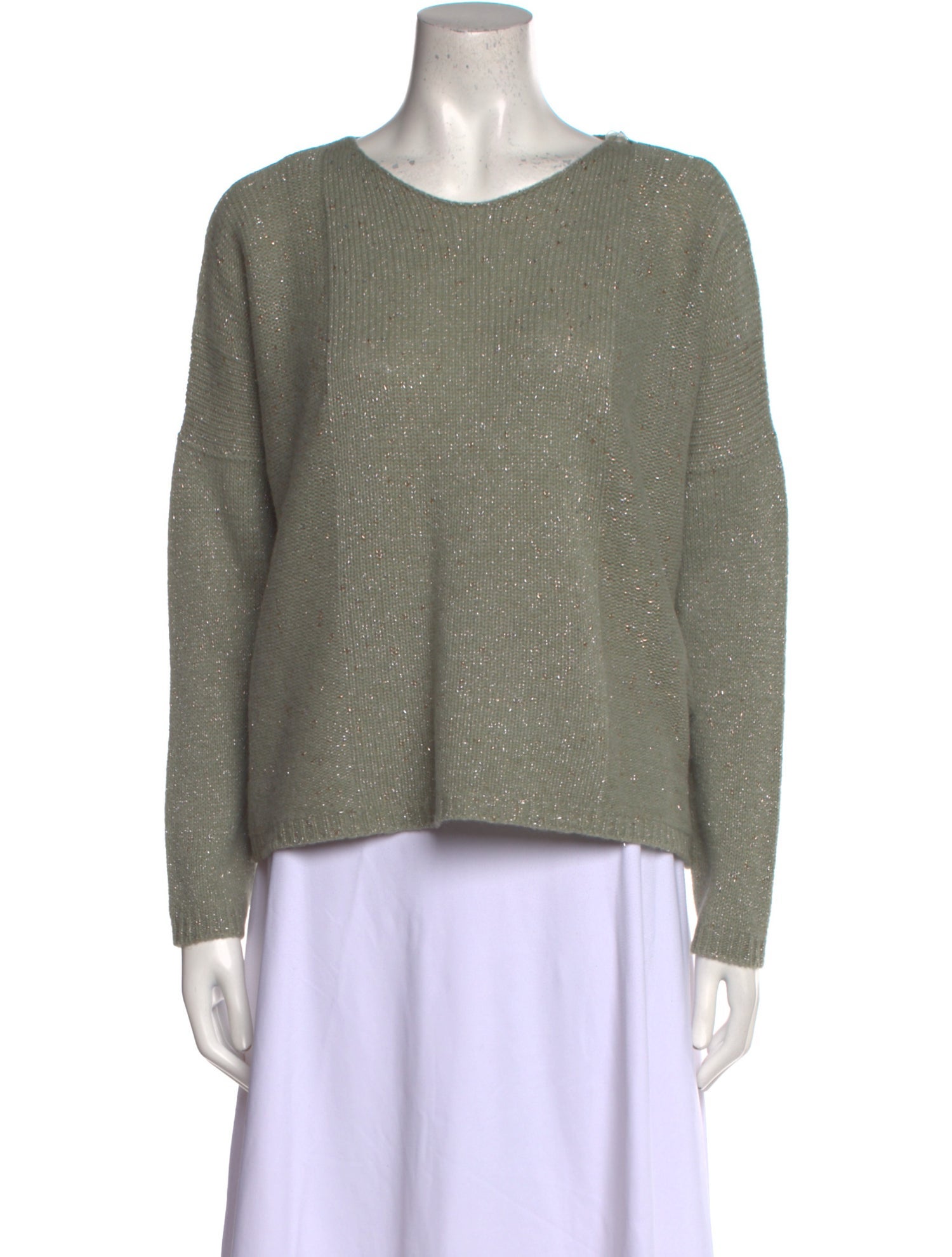 LE TRICOT PERUGIA Wool Scoop Neck Sweater