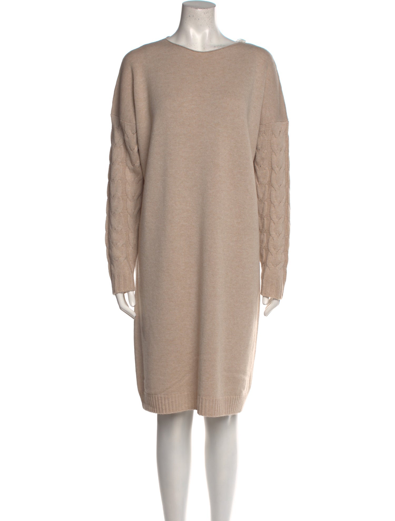 LE TRICOT PERUGIA Virgin Wool Knee-Length Dress