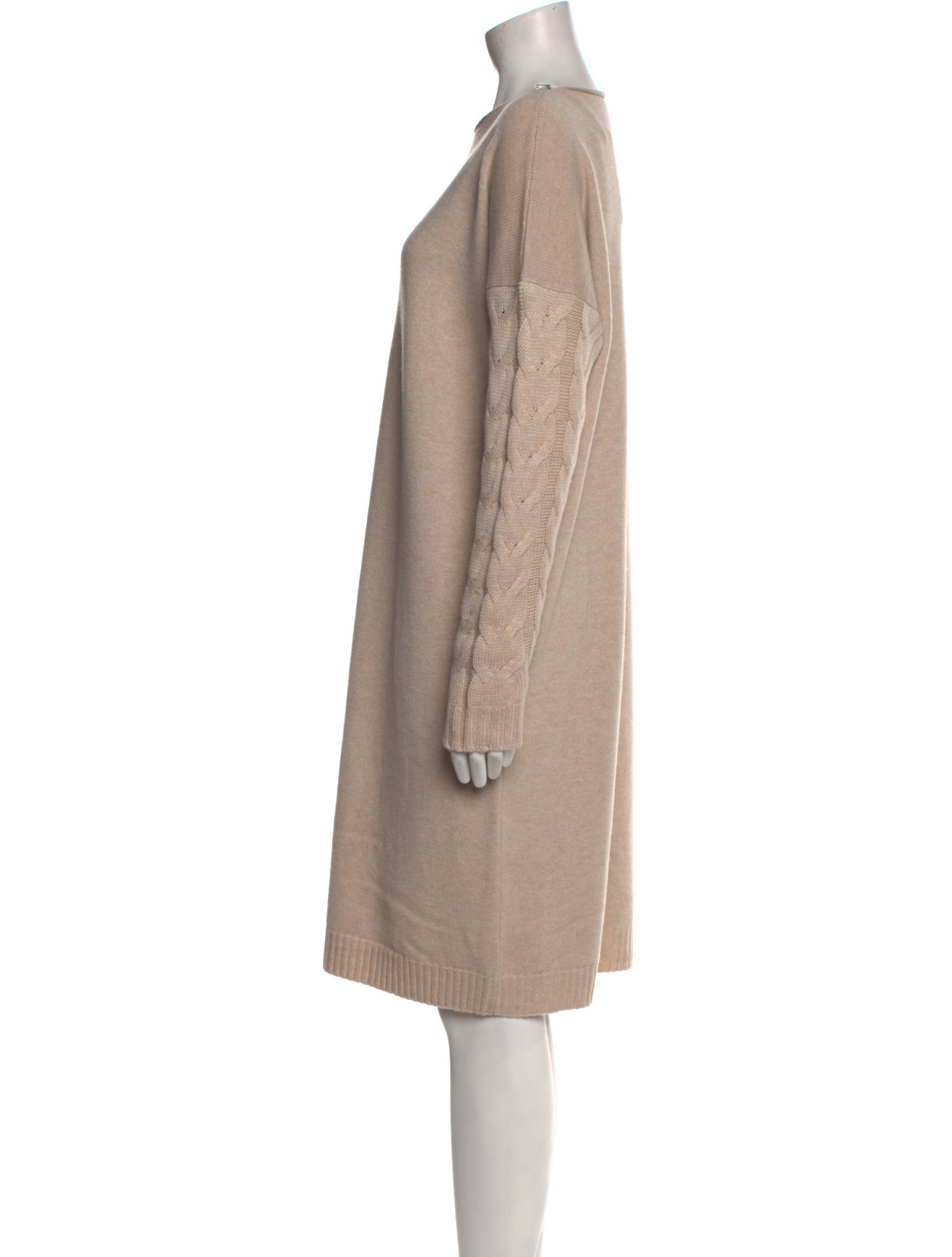 LE TRICOT PERUGIA Virgin Wool Knee-Length Dress