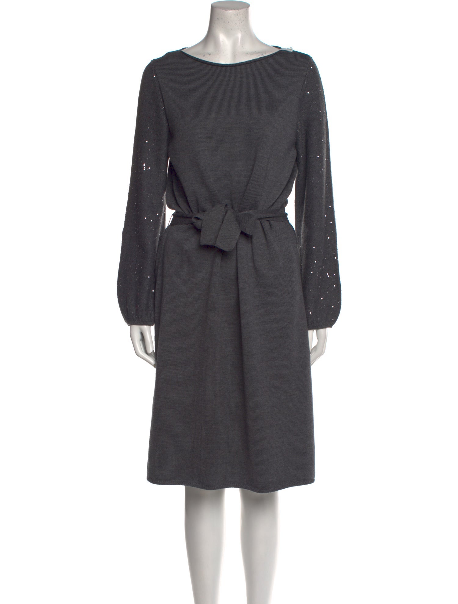 LE TRICOT PERUGIA Wool Knee-Length Dress
