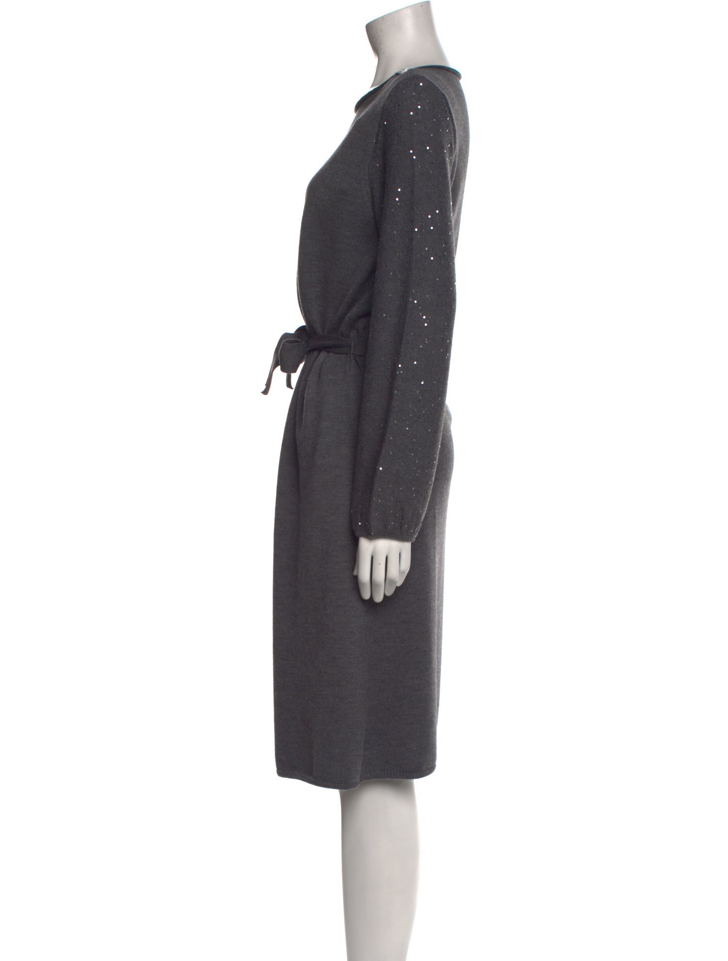 LE TRICOT PERUGIA Wool Knee-Length Dress
