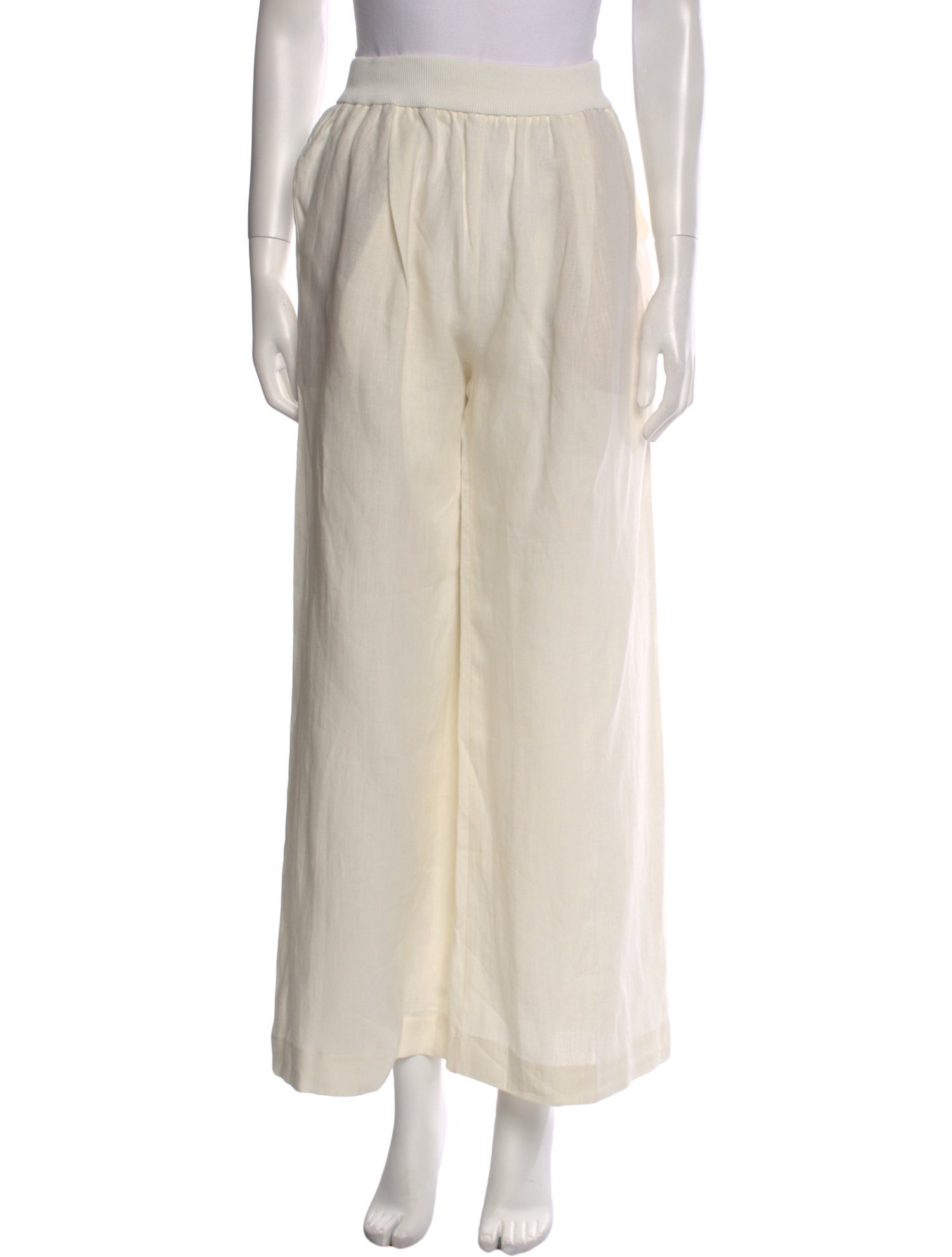 LE TRICOT PERUGIA Linen Wide Leg Pants