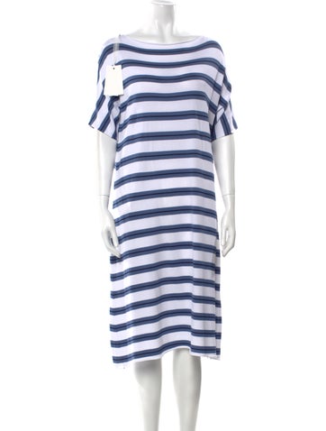 LE Tricot Perugia Dresses Striped Knee-Length Dress S
