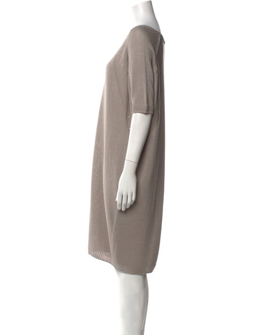 LE TRICOT PERUGIA Linen Knee-Length Dress