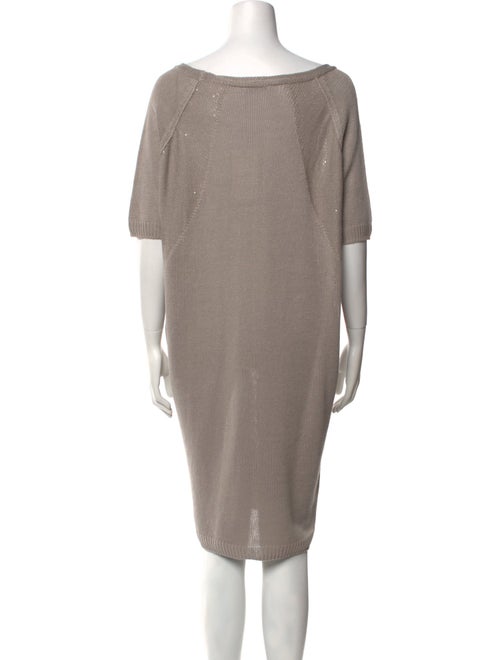 LE TRICOT PERUGIA Linen Knee-Length Dress
