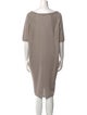 LE TRICOT PERUGIA Linen Knee-Length Dress