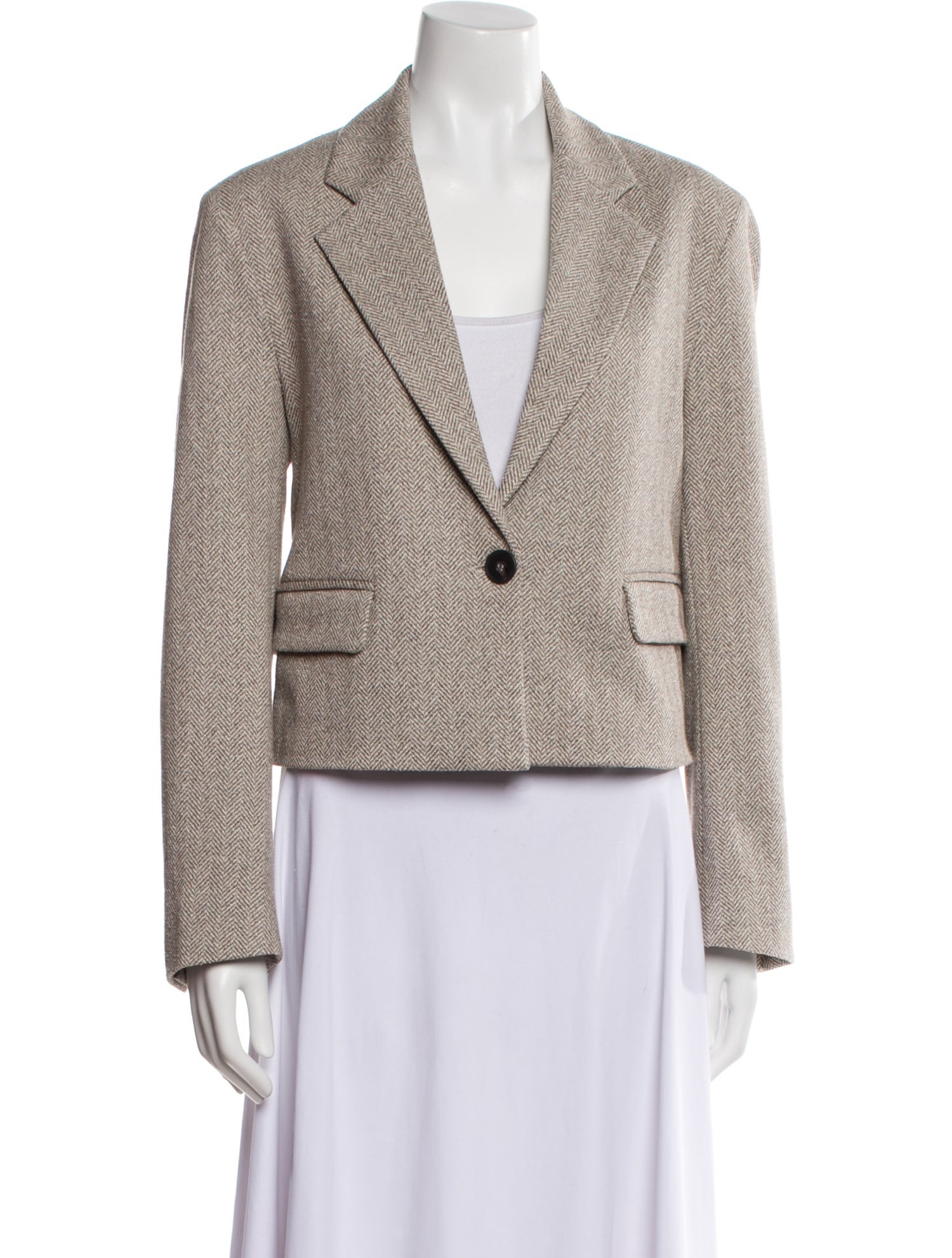 LE TRICOT PERUGIA Tweed Pattern Blazer w/ Tags