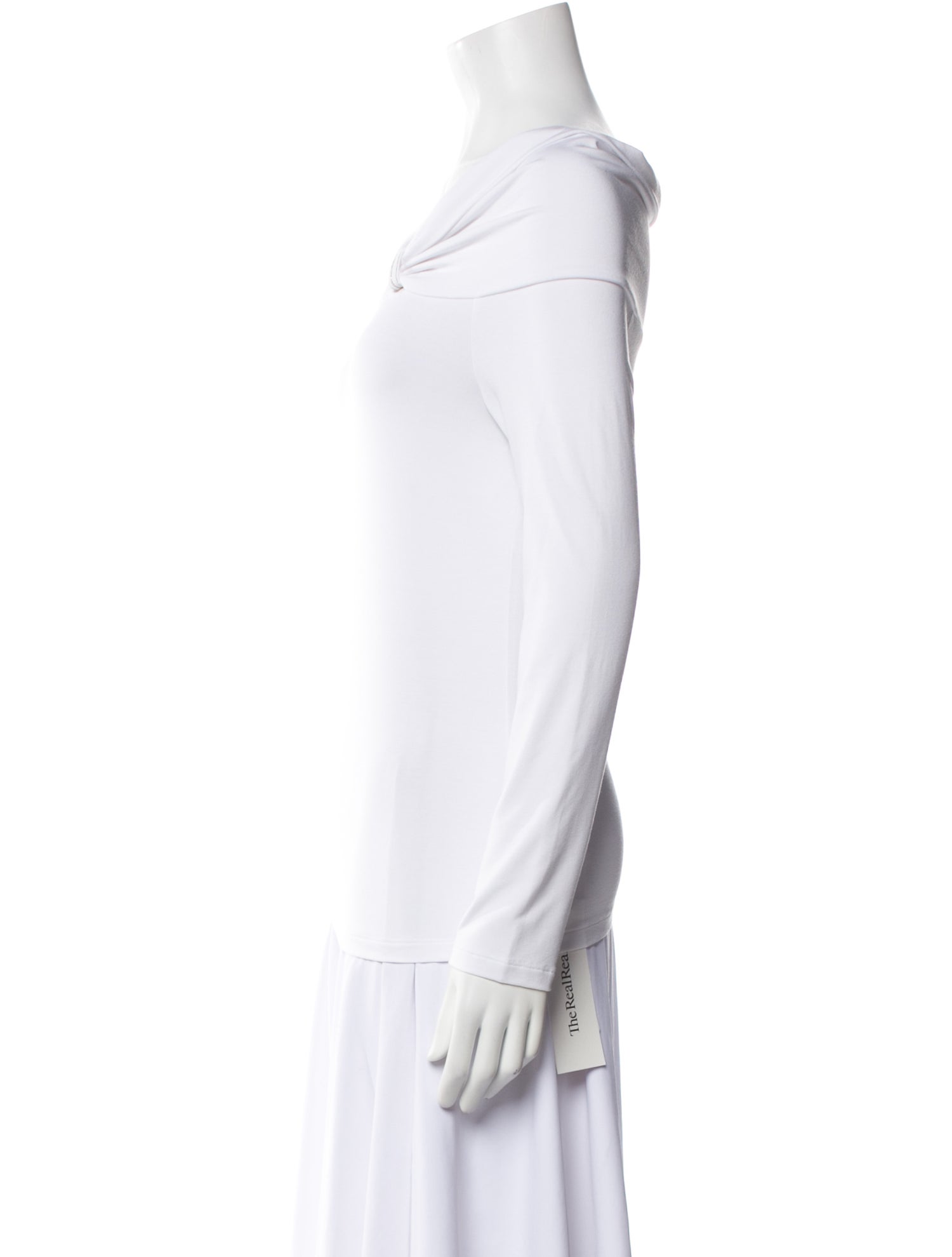 LE TRICOT PERUGIA One-Shoulder Long Sleeve Top