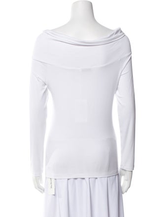 LE TRICOT PERUGIA One-Shoulder Long Sleeve Top