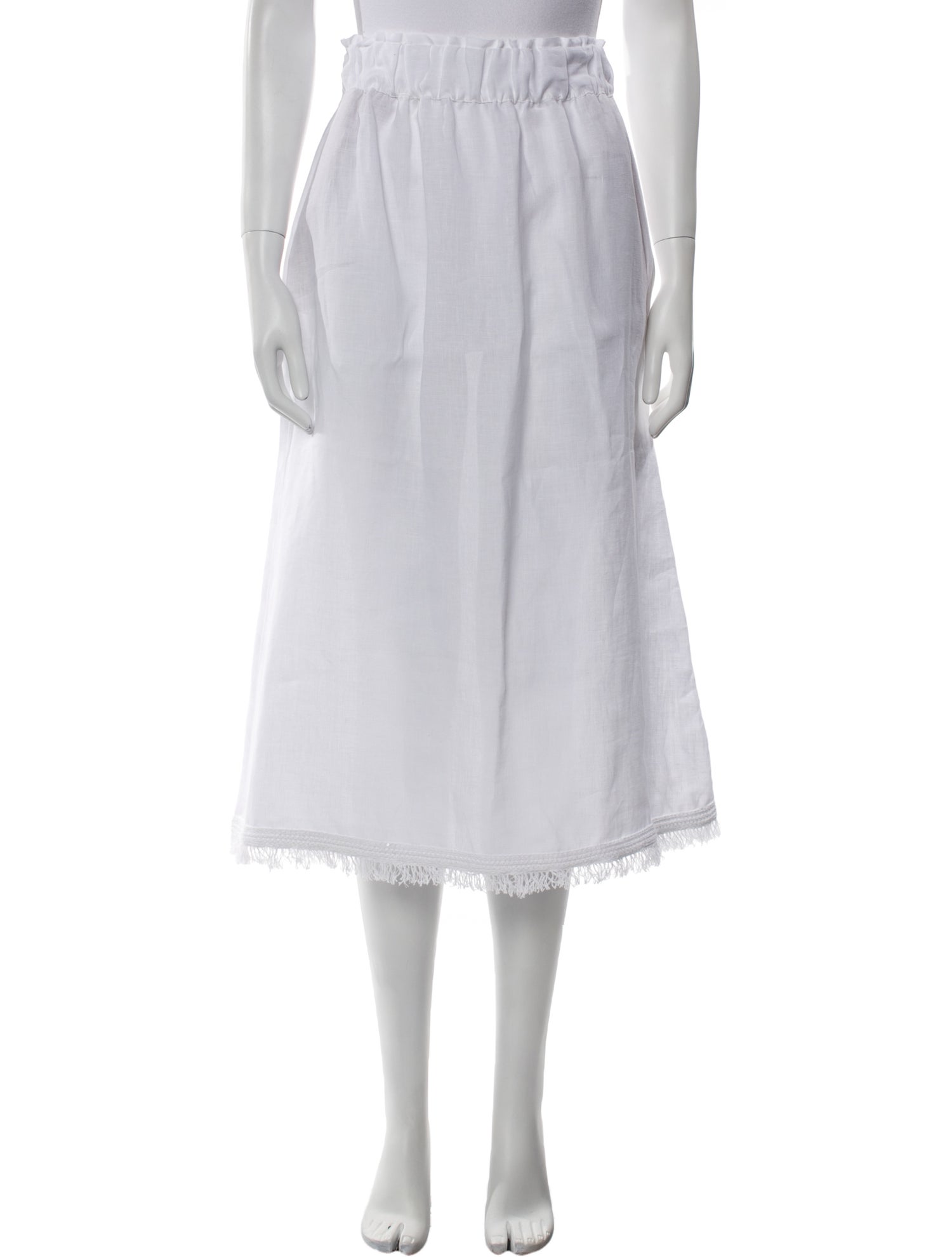LE TRICOT PERUGIA Linen Midi Length Skirt w/ Tags