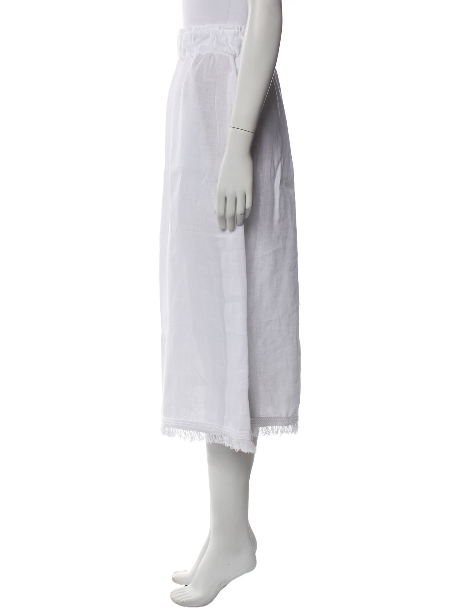 LE TRICOT PERUGIA Linen Midi Length Skirt w/ Tags